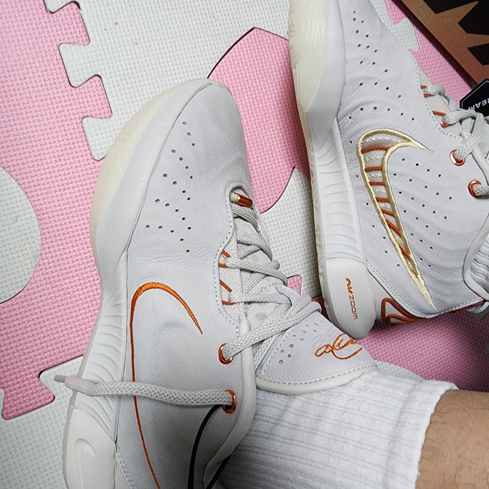 Nike Lebron 21 EP Akoya Light Bone 착용 스타일 - 2