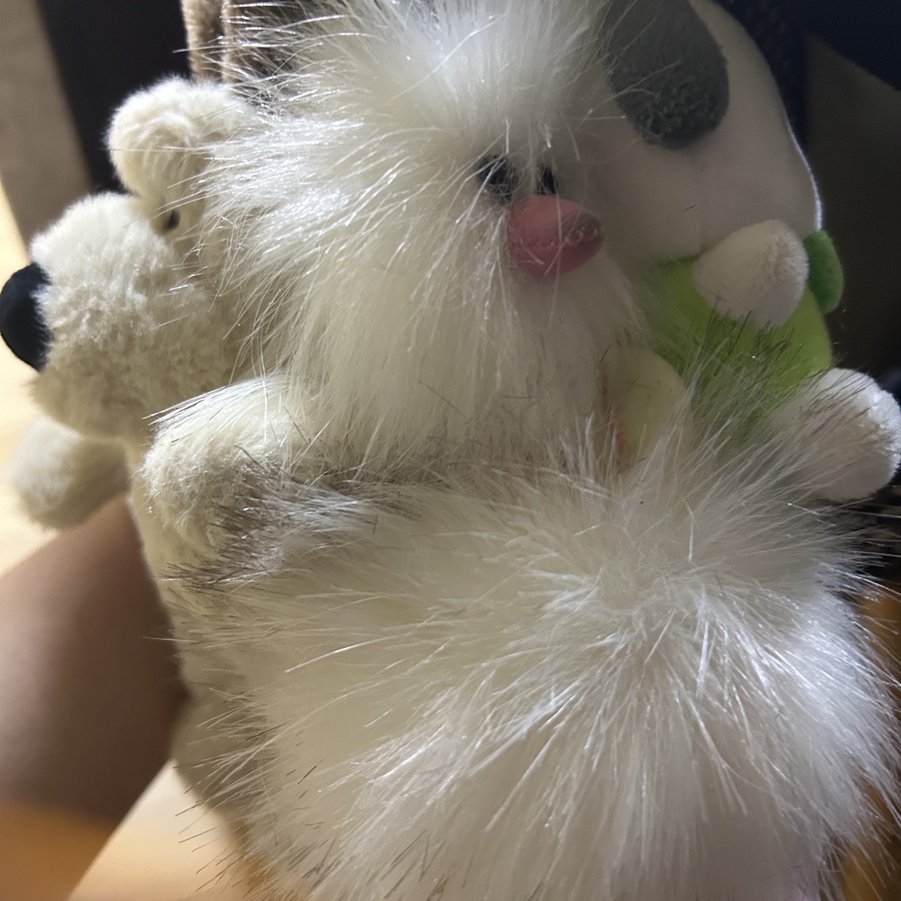 Cosymosy Ugly Bird Keyring White - Renewal Ver. 착용 스타일