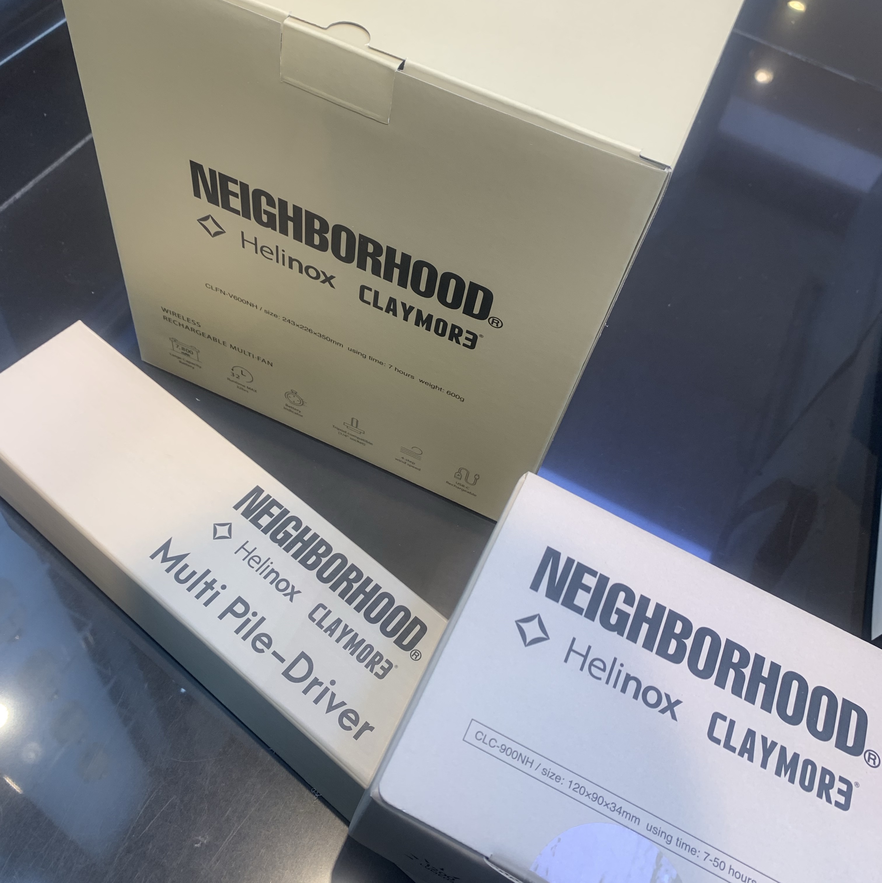 Helinox x Neighborhood x Claymore A-Multi Pile Driver Black - 22SS, Helinox x Neighborhood x Claymore Ultra 3.0 S A-Lanthanum Natural (Korean Ver.) - 22SS 착용 스타일