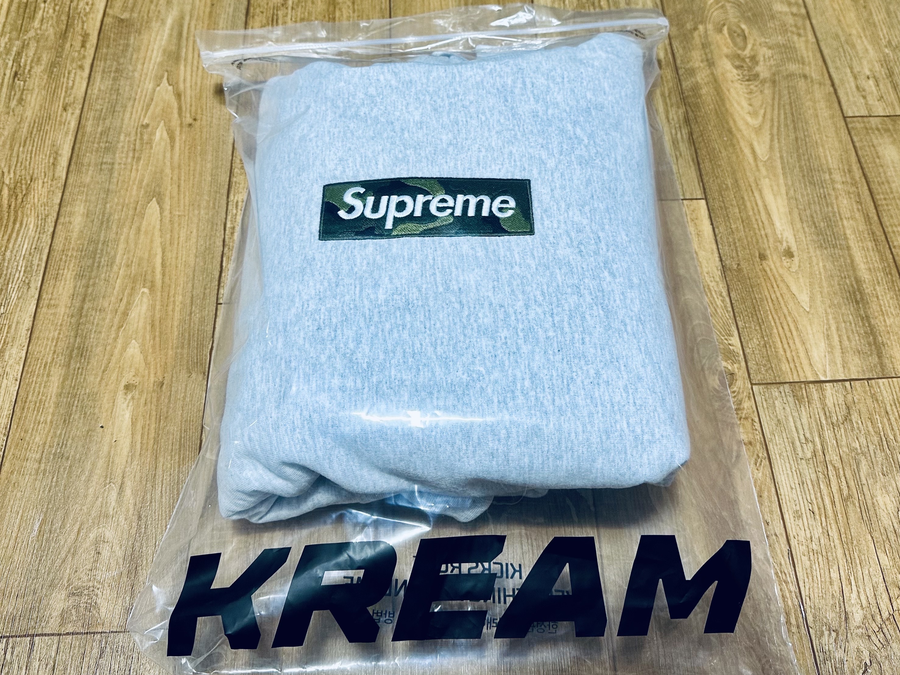 Supreme Box Logo Hooded Sweatshirt Ash Grey - 23FW 착용 스타일