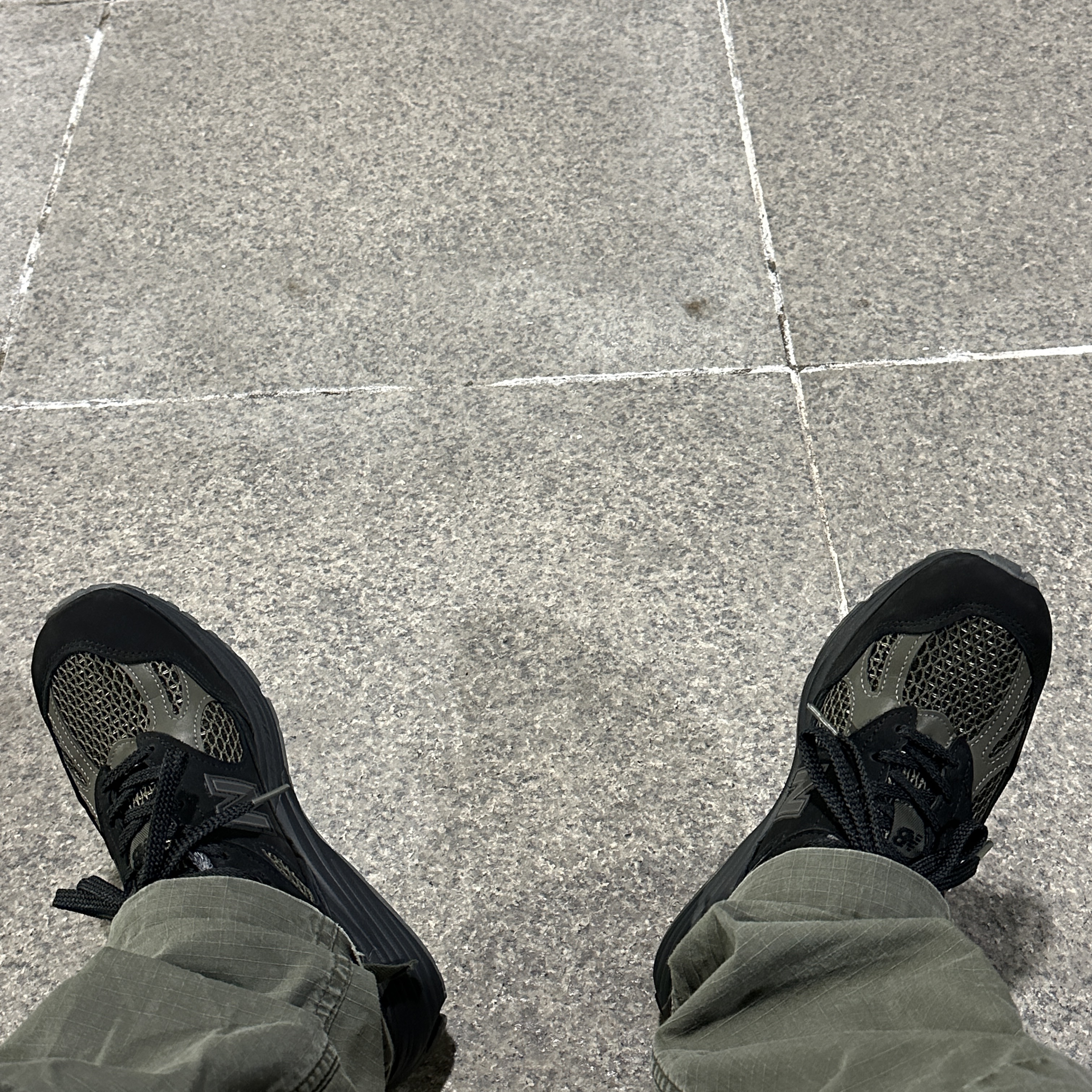 New Balance x Stone Island 991v2 Made in UK Black Olive Night 착용 스타일
