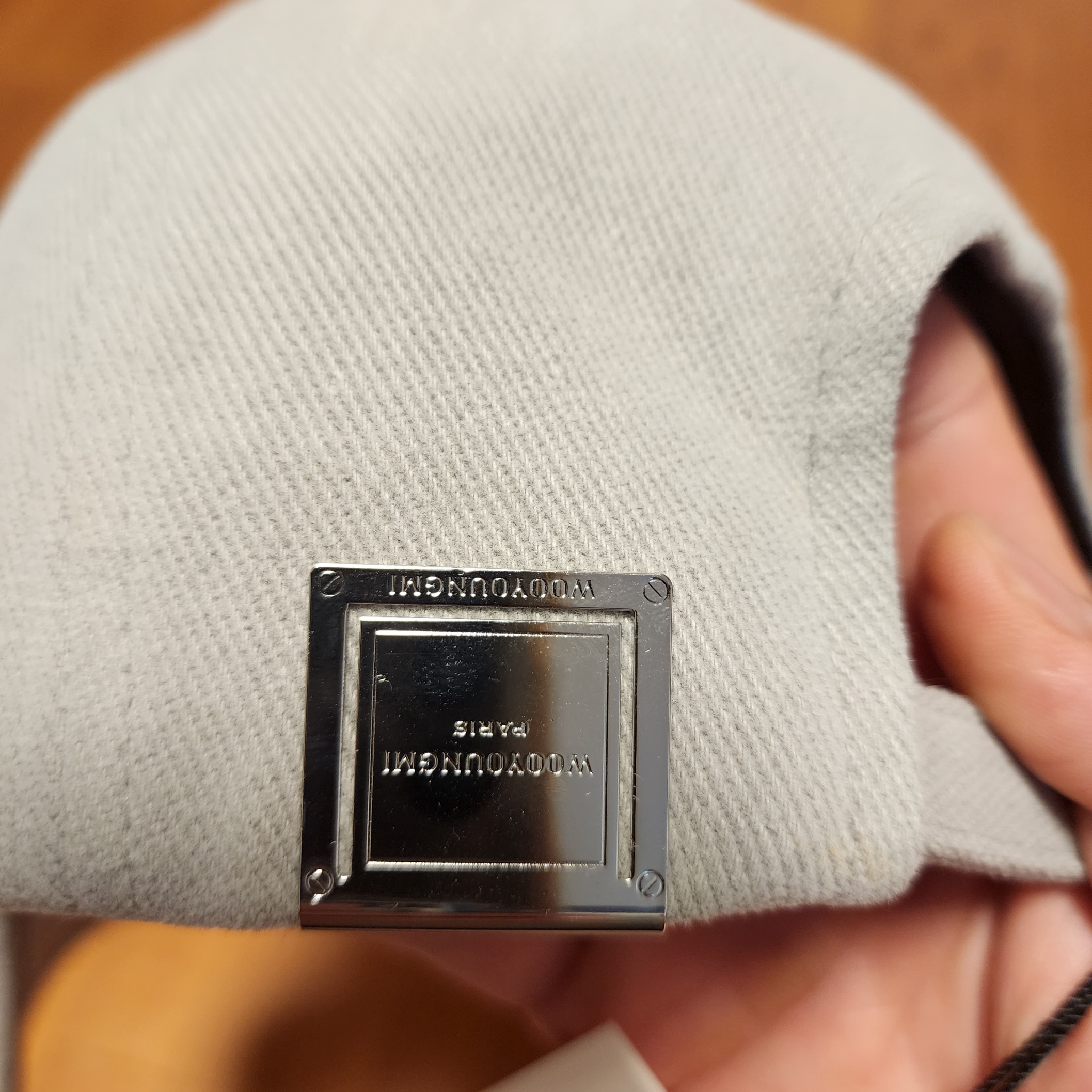 Wooyoungmi Embroidered Ball Cap Gray - 23FW 착용 스타일 - 3