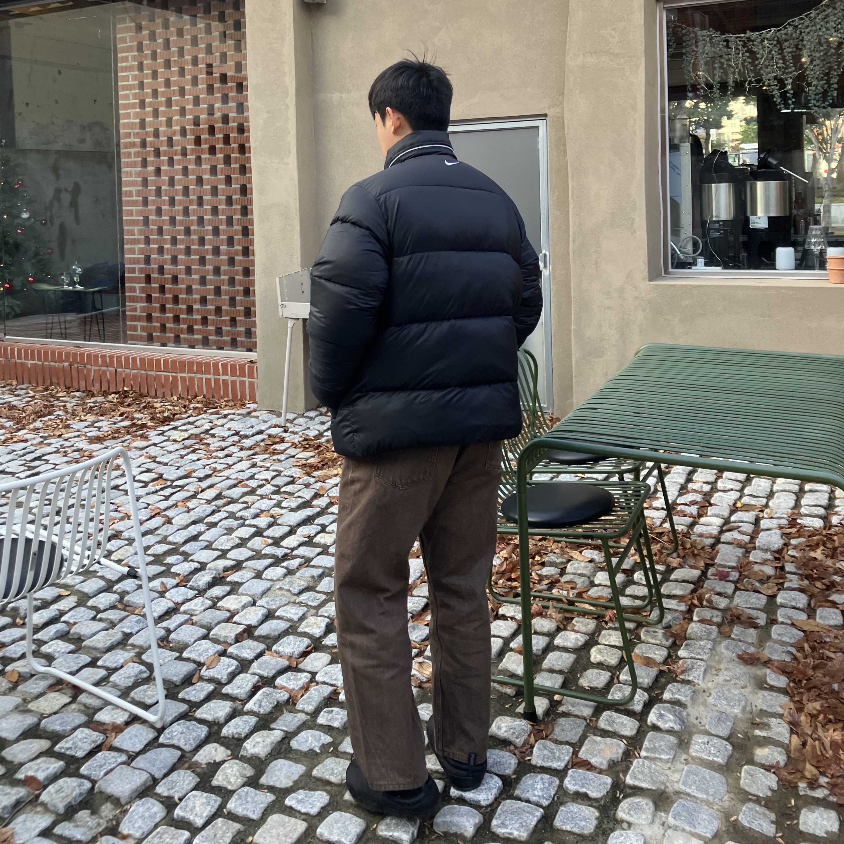 Nike Life Therma-Fit Puffer Jacket Black - Asia 착용 스타일