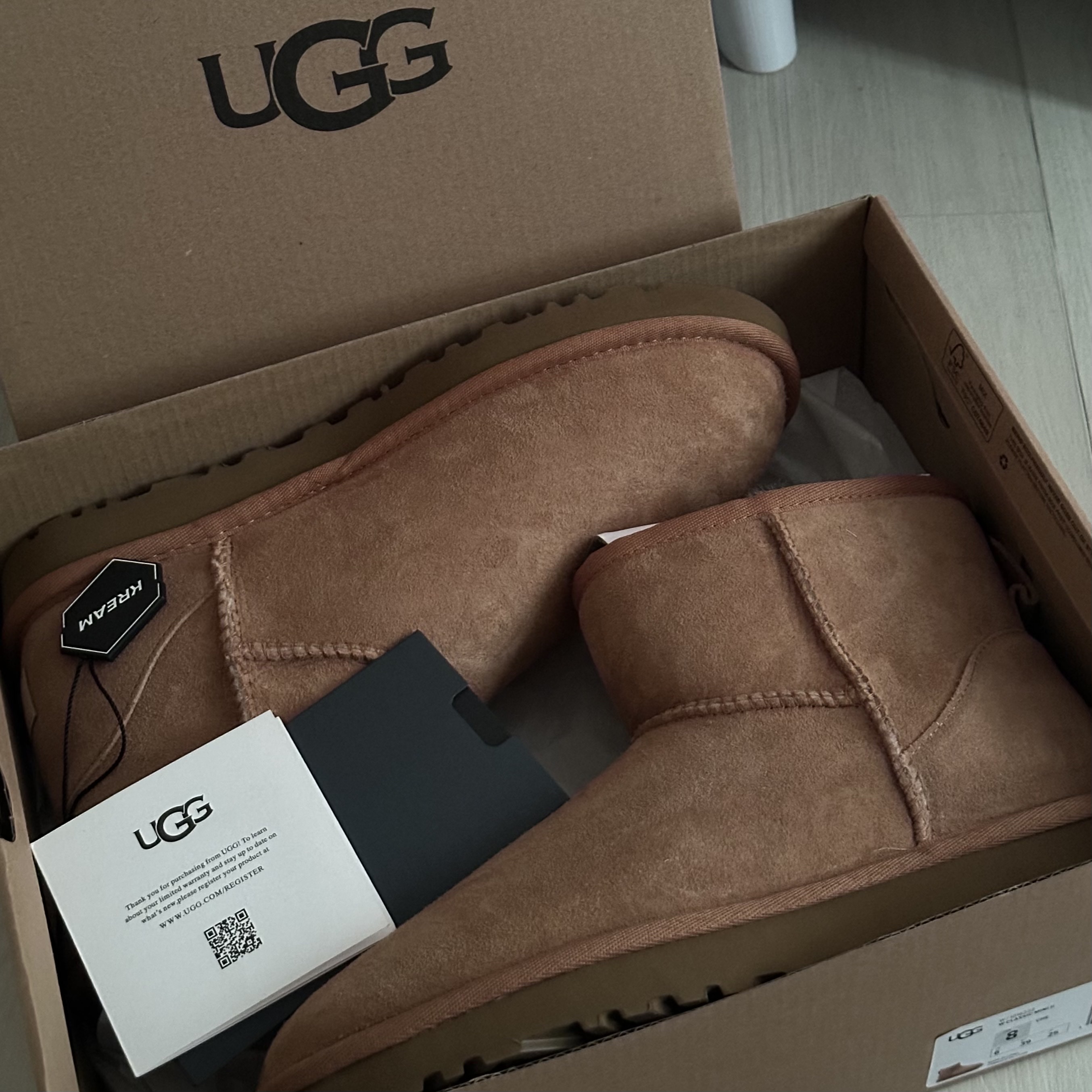 (W) UGG Classic Mini II Boots Chestnut 착용 스타일