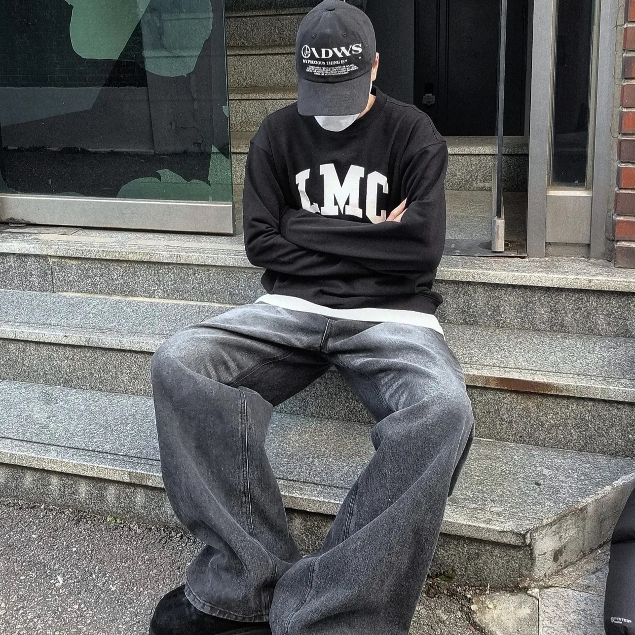 Kinchi x Yiyae Bone Mule Black, Palace Pertex Frost Balaclava Puffa Black - 22FW 착용 스타일 - 2