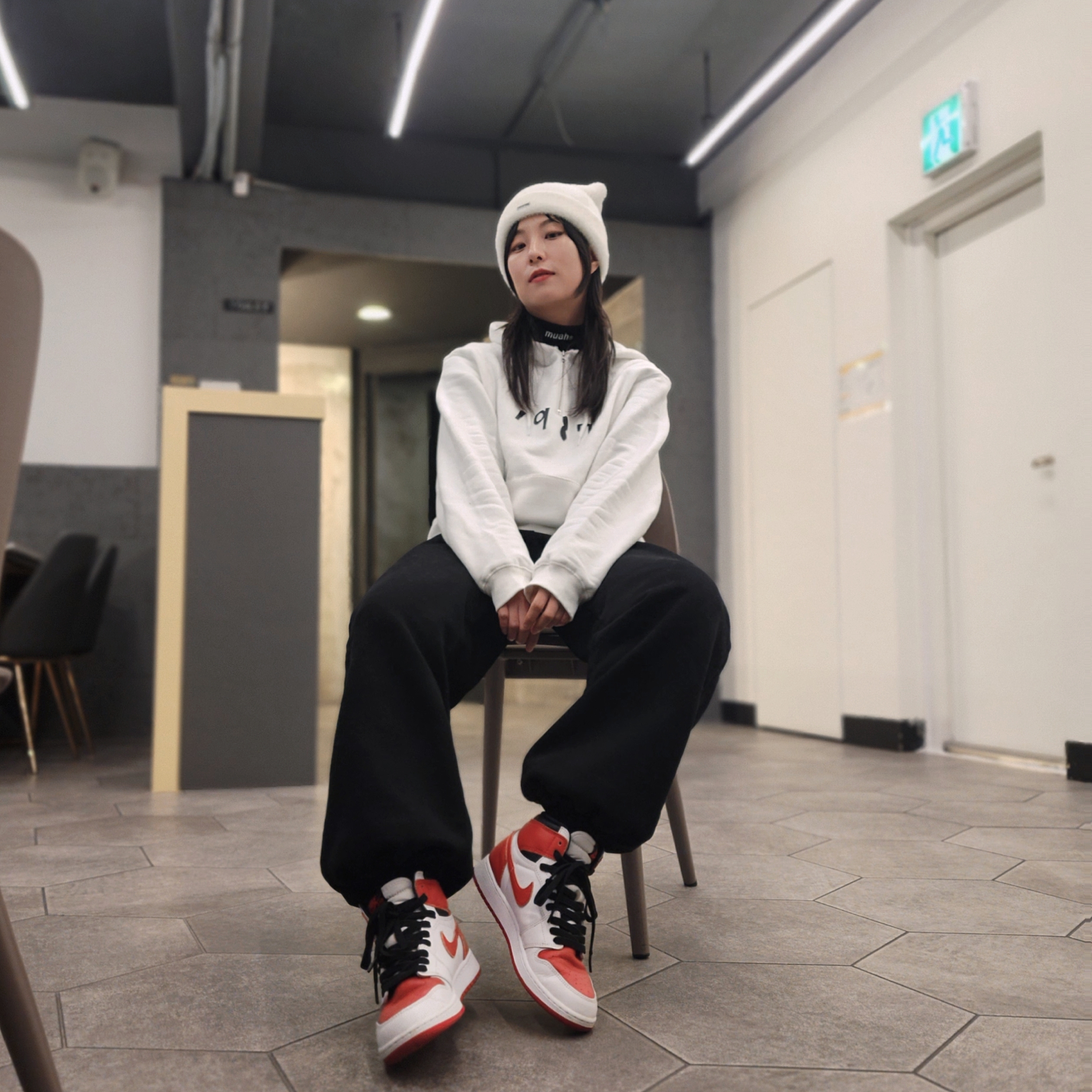 조던 1 레트로 하이 OG 헤리티지, (GS) 조던 1 레트로 하이 OG 헤리티지 착용 스타일