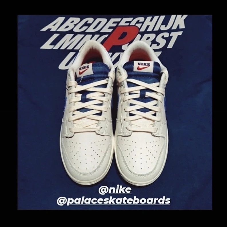 Nike Dunk Low SE Sail Dark Marina Blue 착용 스타일