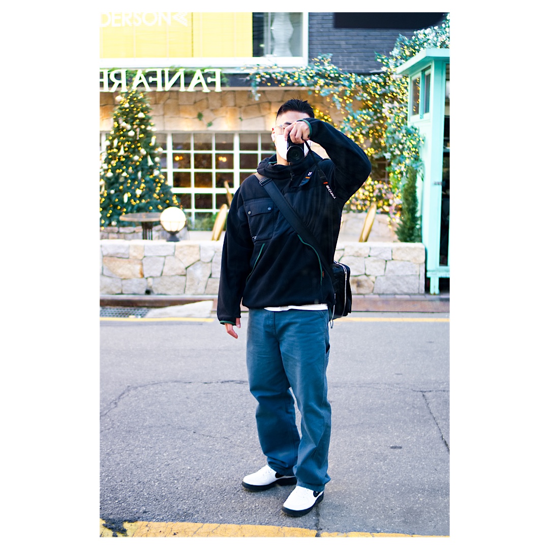 Nike Air Force 1 Low White Black Midsole, Porter Tanker Shoulder Bag Black 착용 스타일