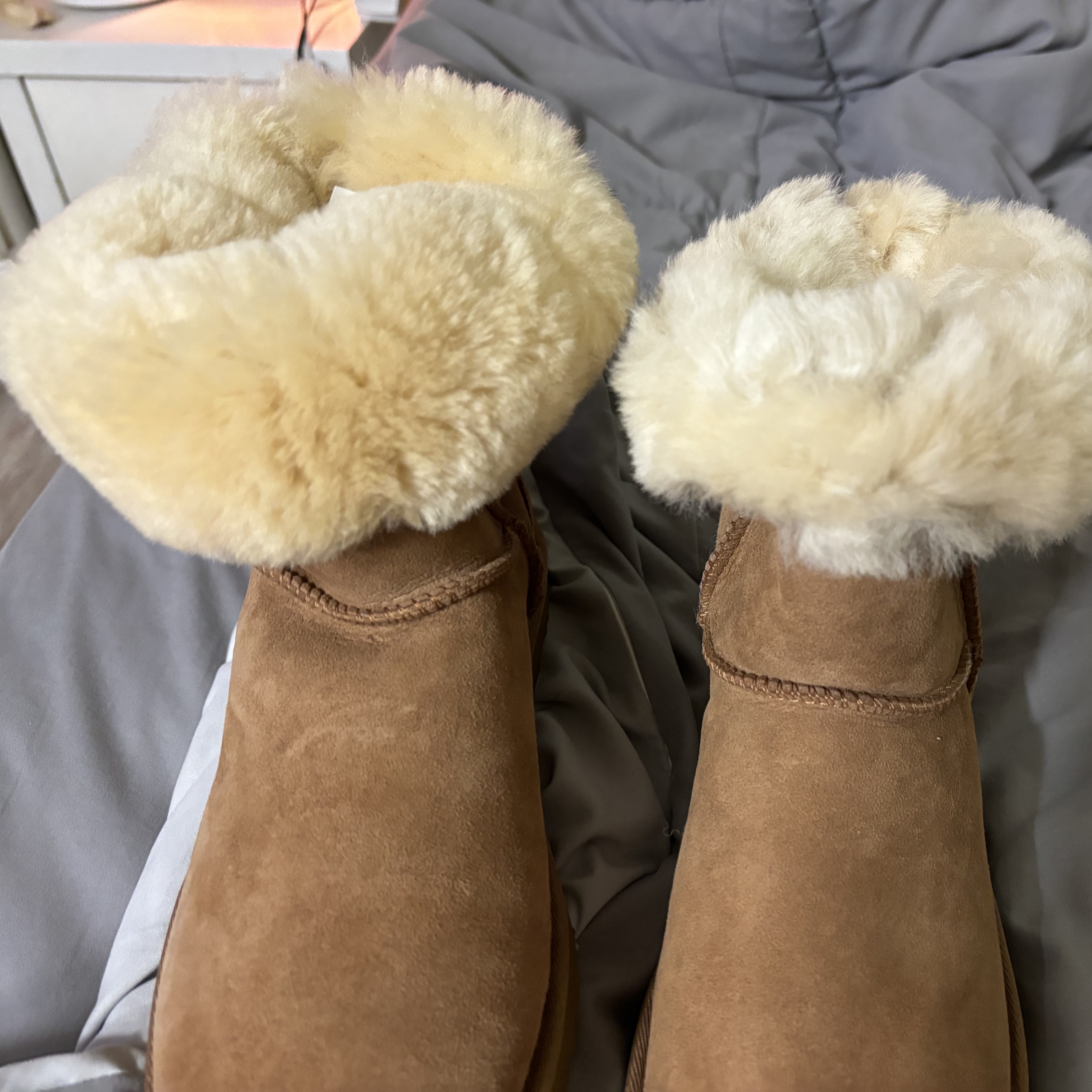 (W) UGG Classic Short II Boots Chestnut 착용 스타일