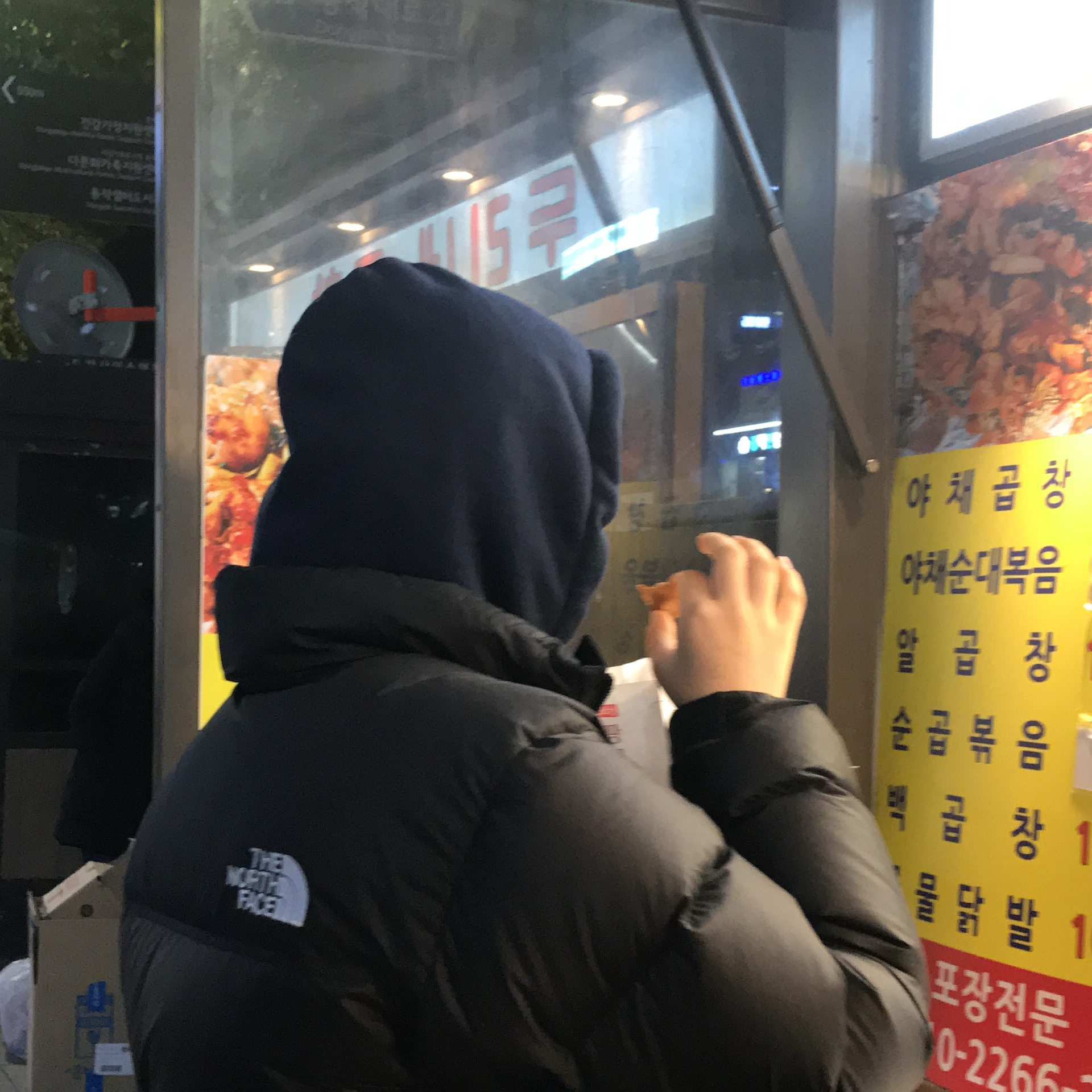 The North Face 1996 Eco Nuptse Jacket Black 착용 스타일