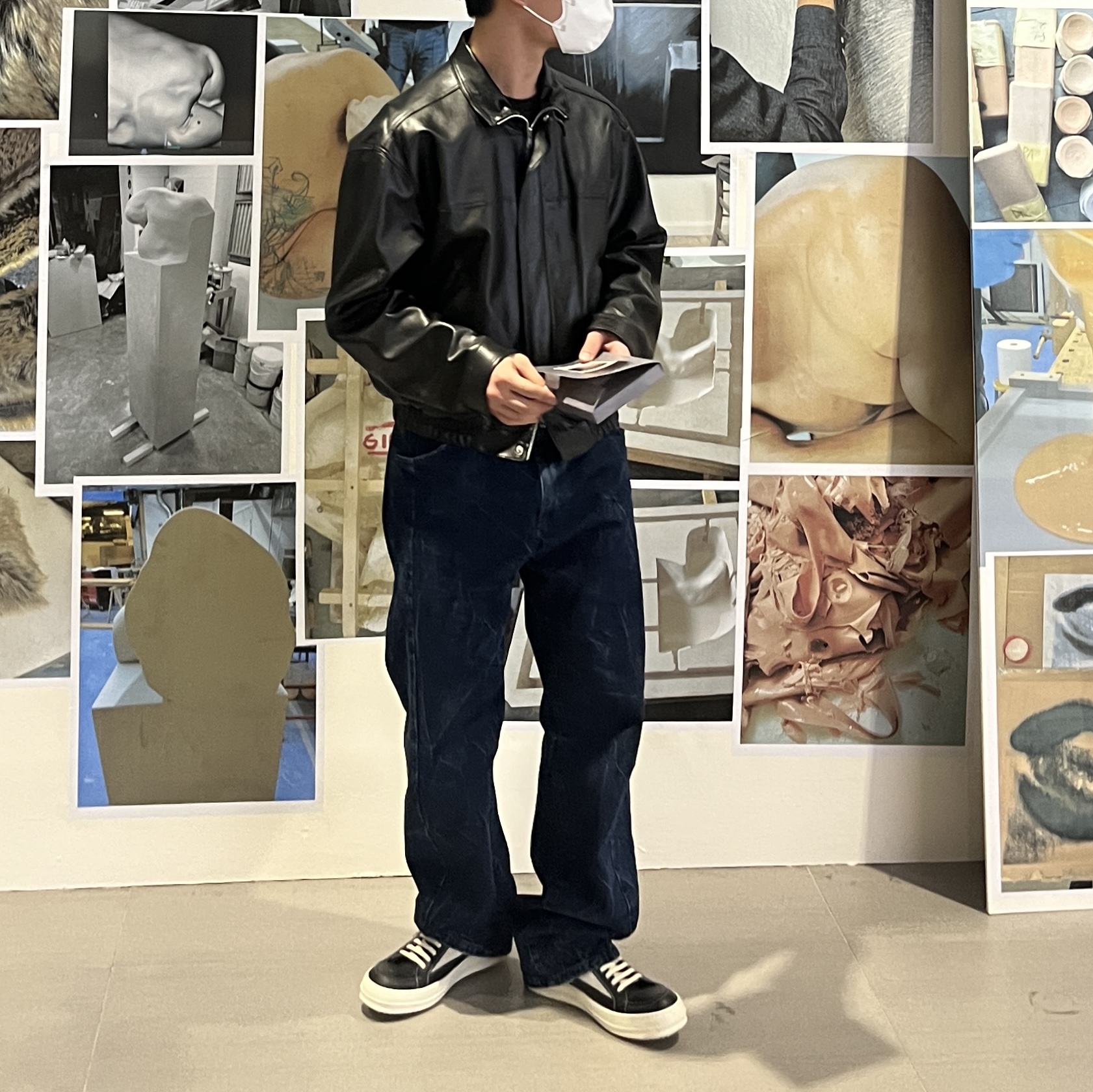 Rick Owens Vintage Sneakers Black 착용 스타일