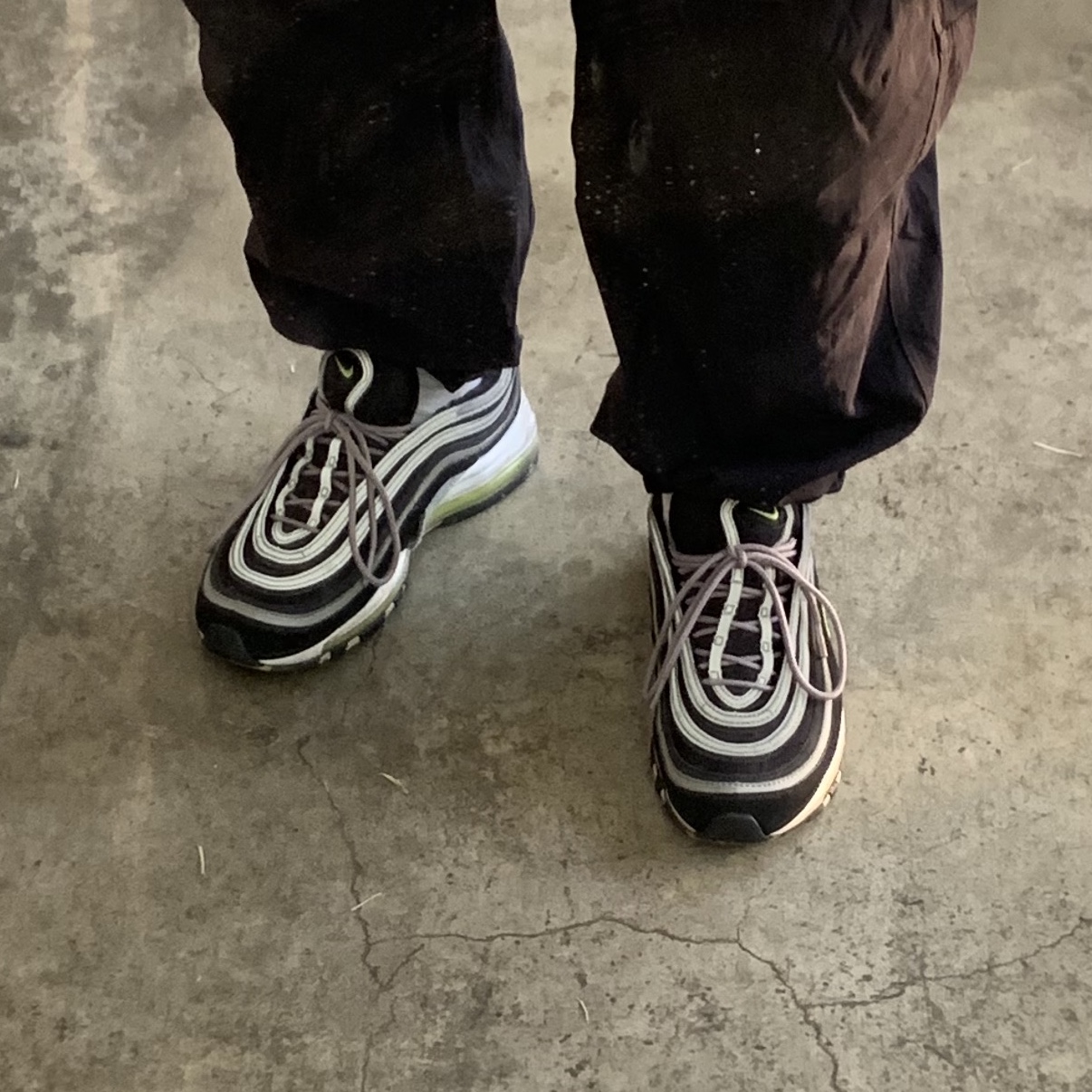 Nike Air Max 97 OG Black Volt Asia 착용 스타일