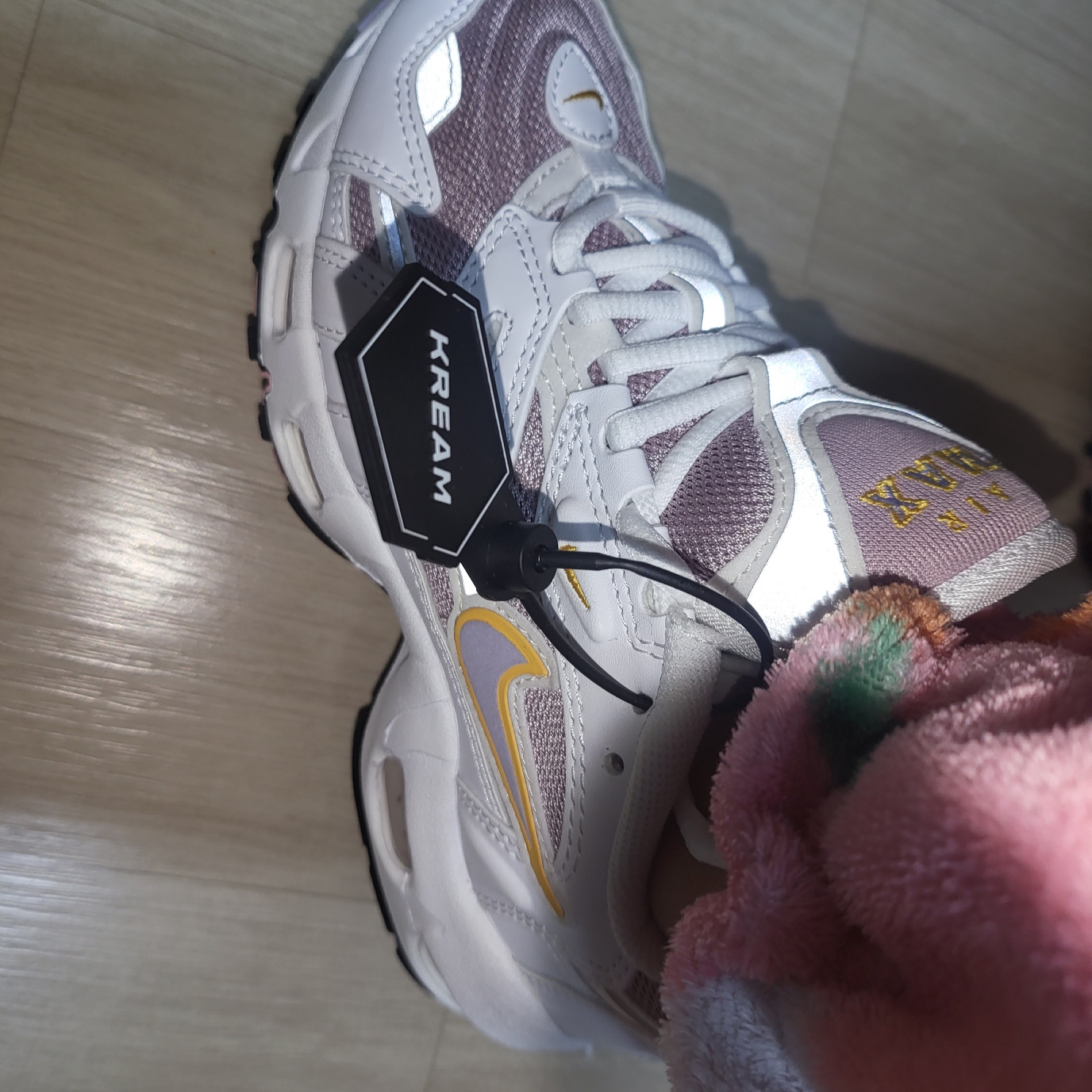 (W) Nike Air Max 96 II White Purple Dawn 착용 스타일 - 2