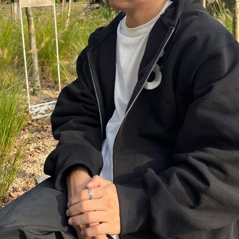 Supreme S Logo Zip Up Hooded Sweatshirt Black - 23FW 착용 스타일