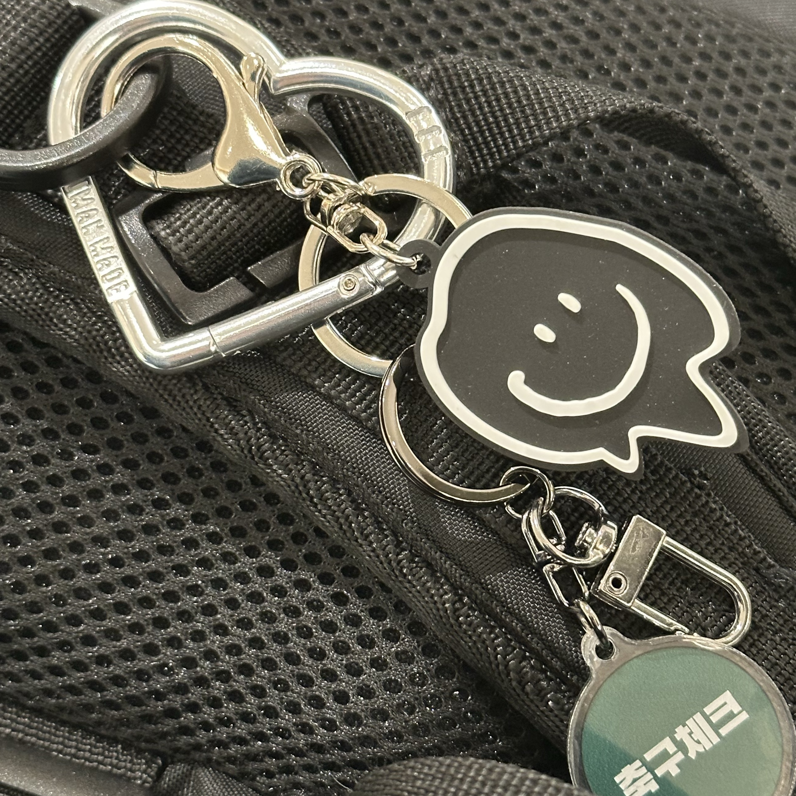 Human Made Heart Carabiner Silver 착용 스타일
