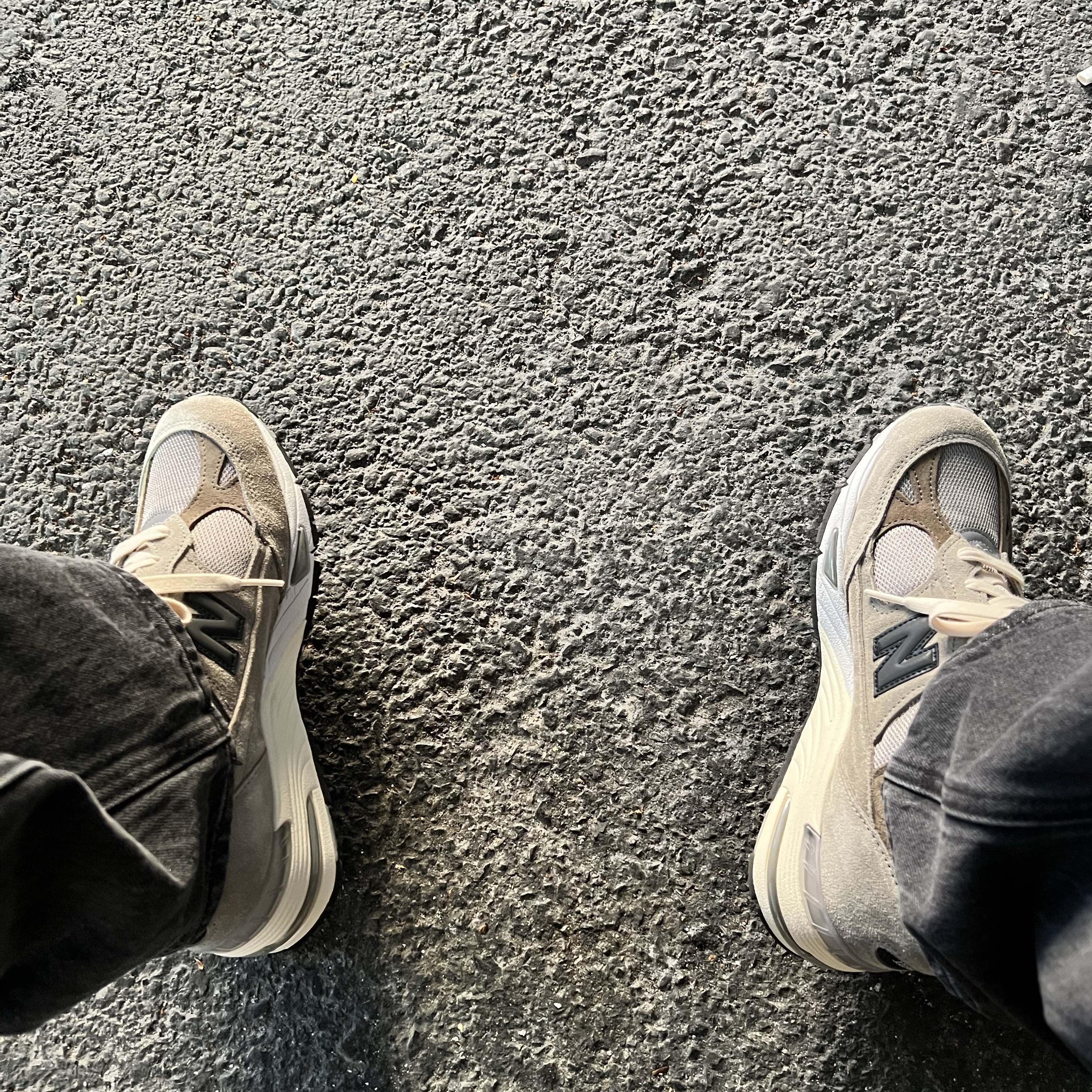 New Balance x JJJJound 991 Made in UK Grey 착용 스타일 - 2