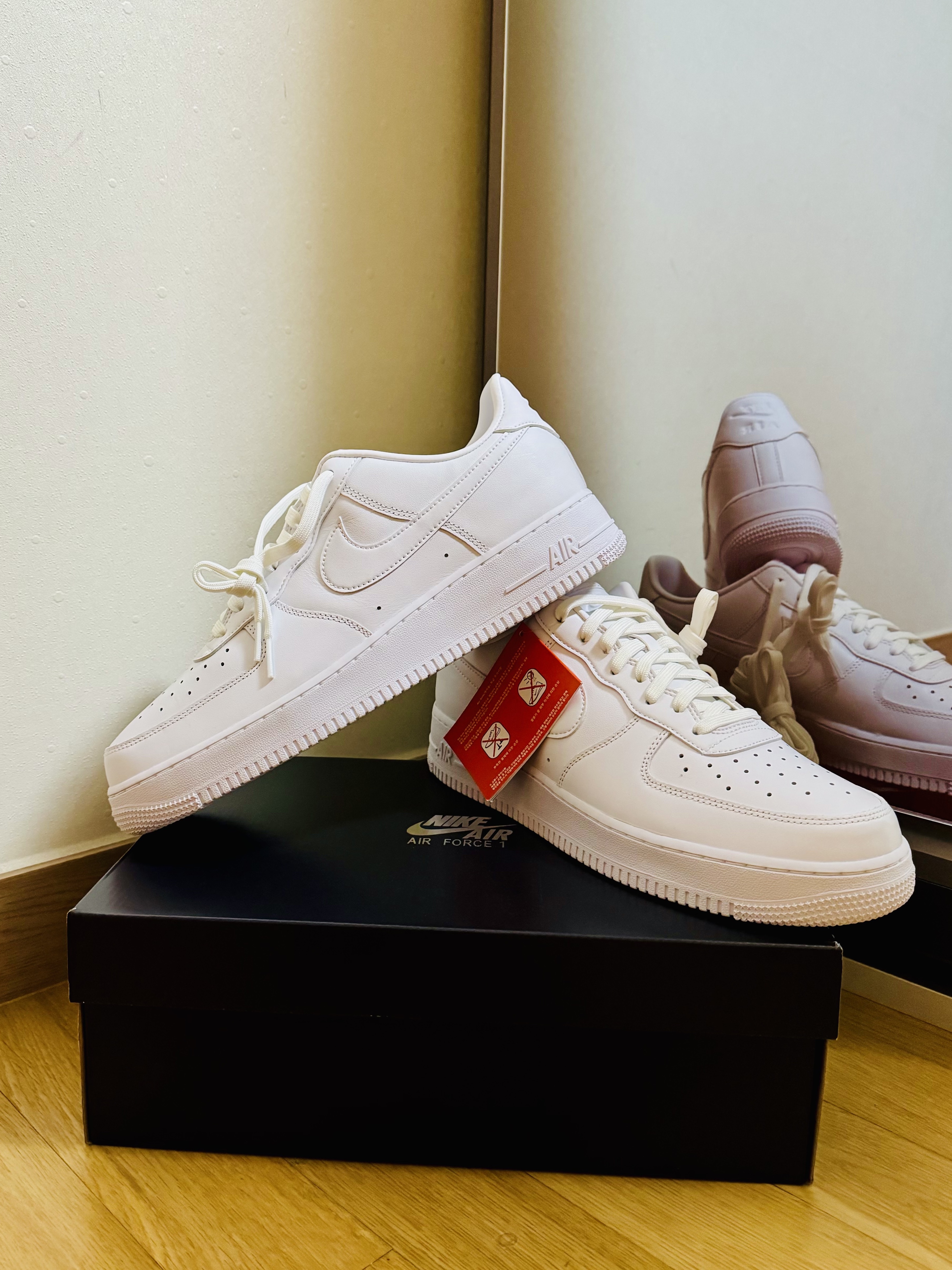 Nike Air Force 1 '07 Fresh White 착용 스타일