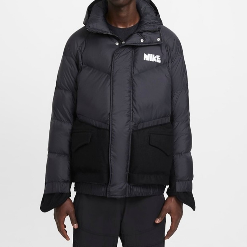 Nike x Sacai NRG Parka Black 착용 스타일 - 1