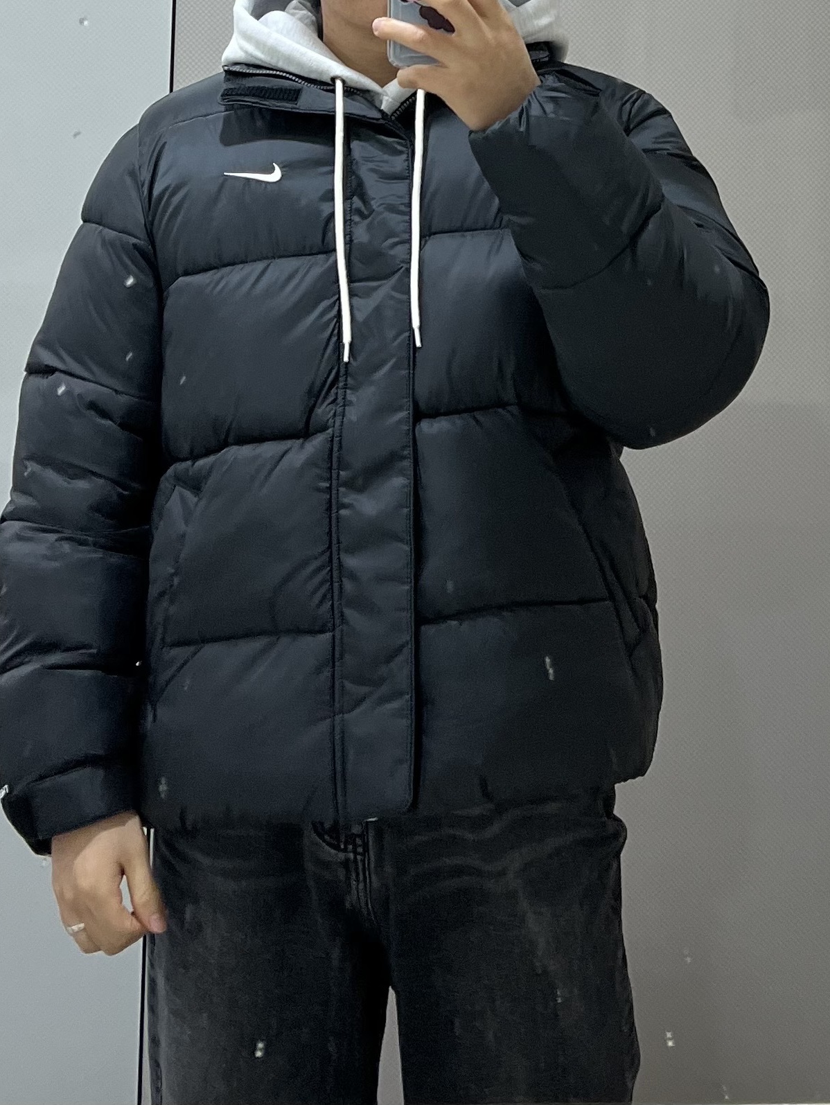 Nike Life Therma-Fit Puffer Jacket Black - Asia 착용 스타일
