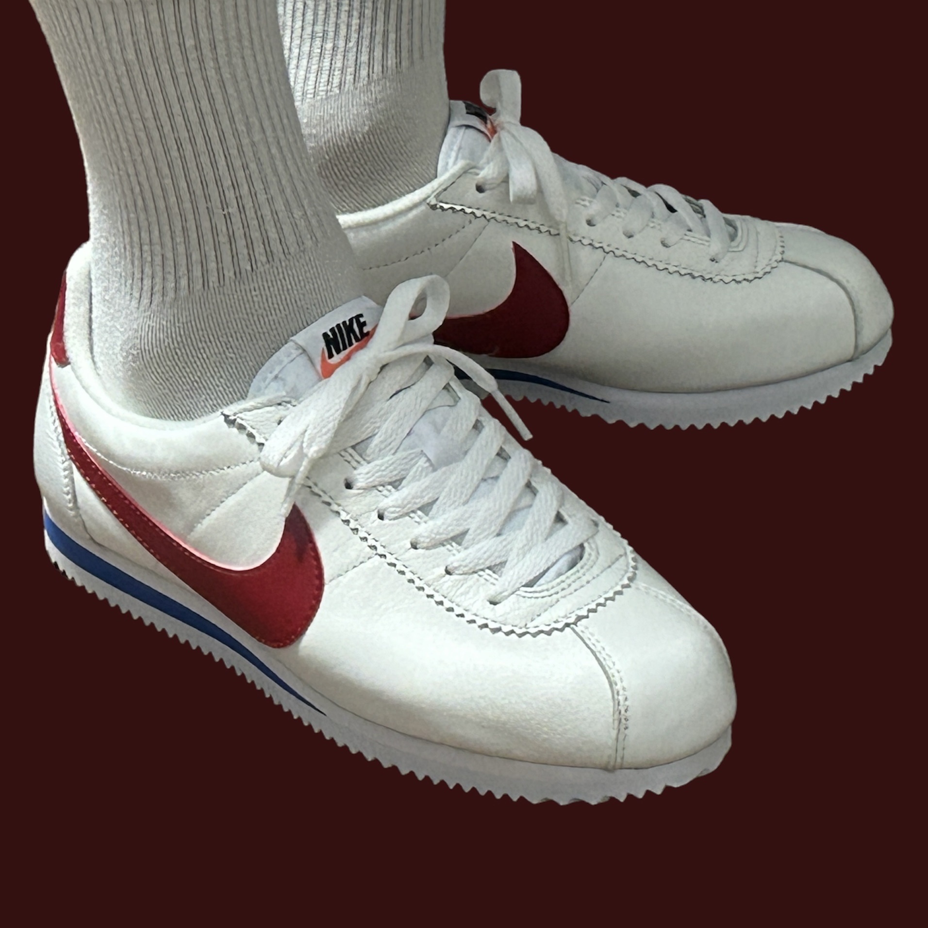 Nike Classic Cortez Forrest Gump 2017 착용 스타일