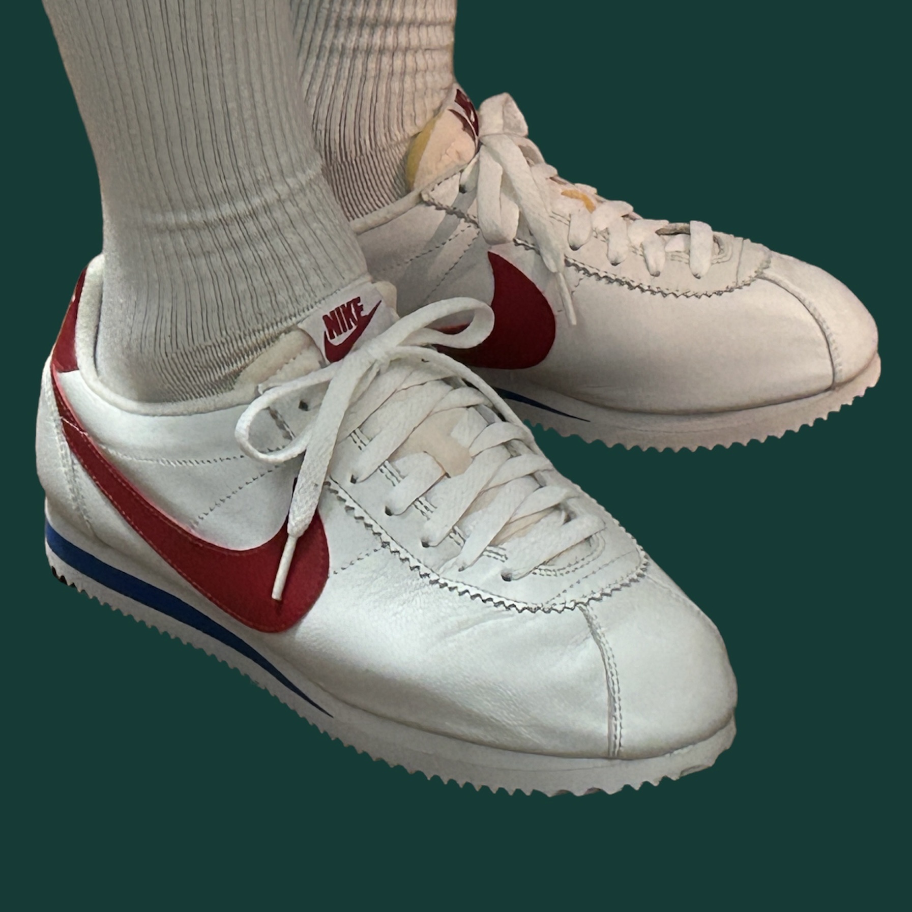 Nike Classic Cortez Premium QS Forest Gump 착용 스타일