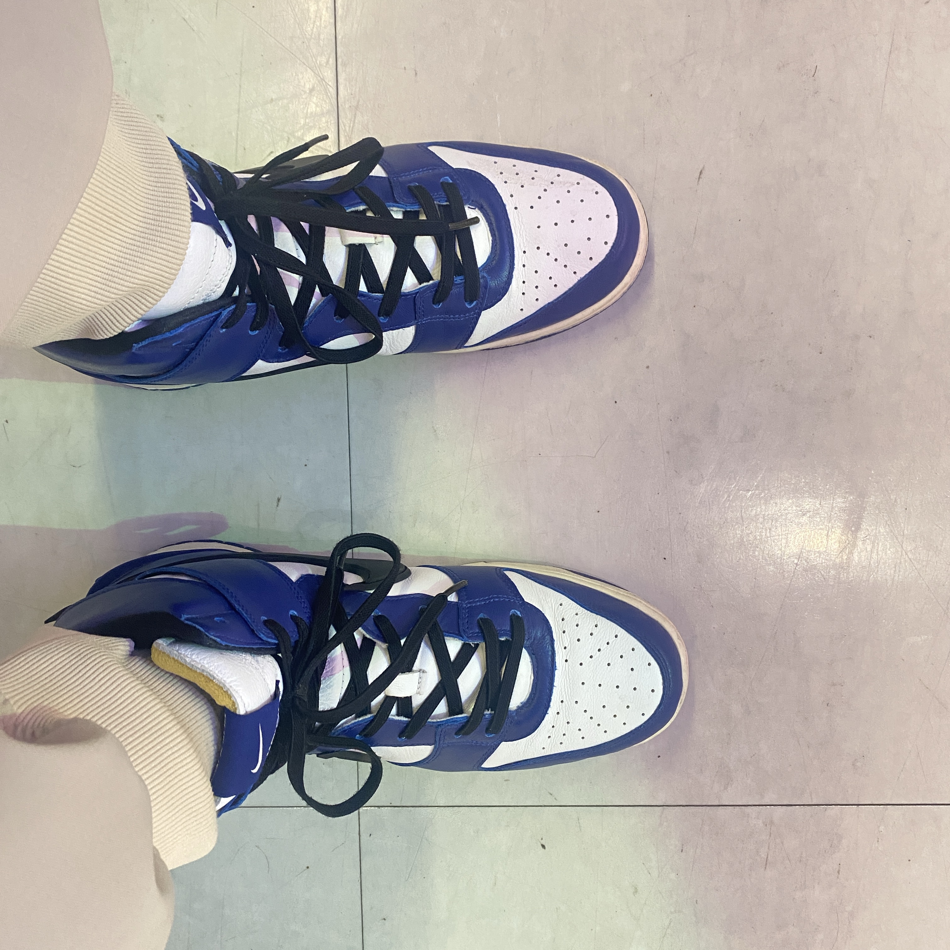 Nike x Ambush Dunk High Deep Royal Blue 착용 스타일