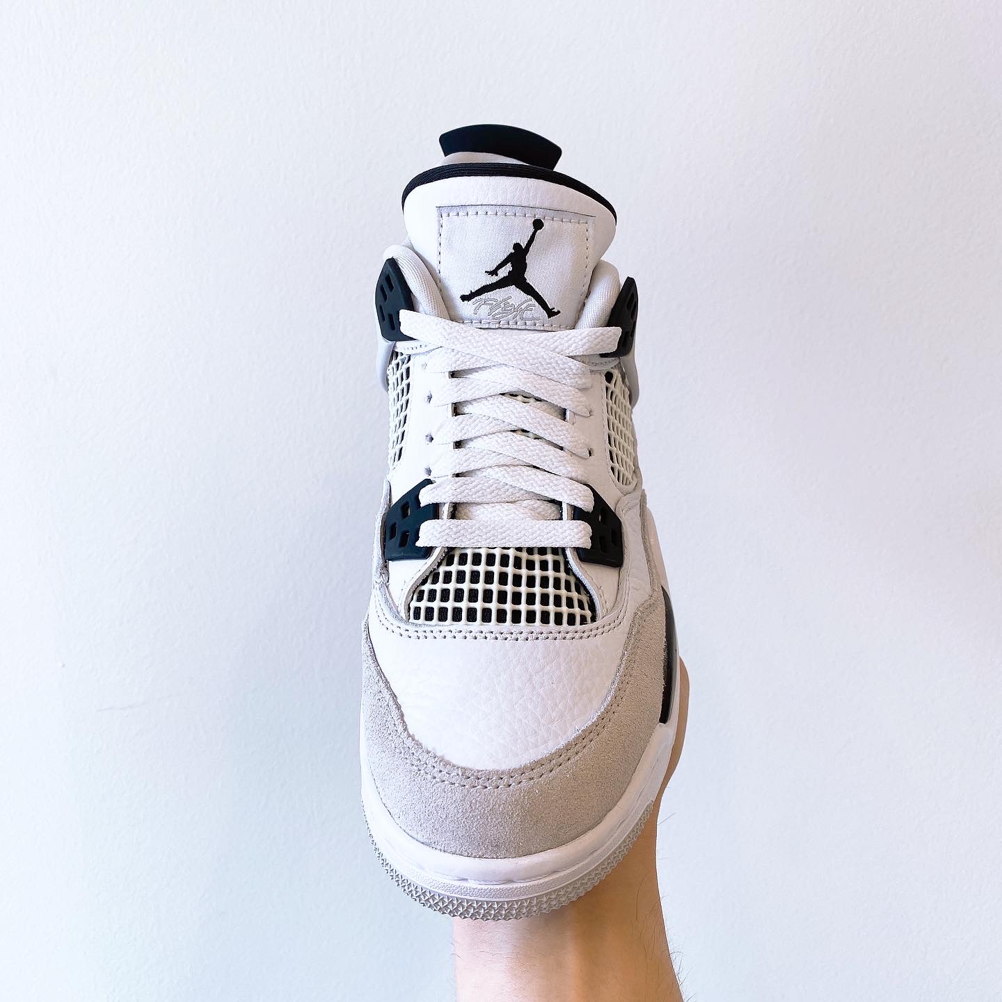 (GS) Jordan 4 Retro White and Black 착용 스타일 - 2
