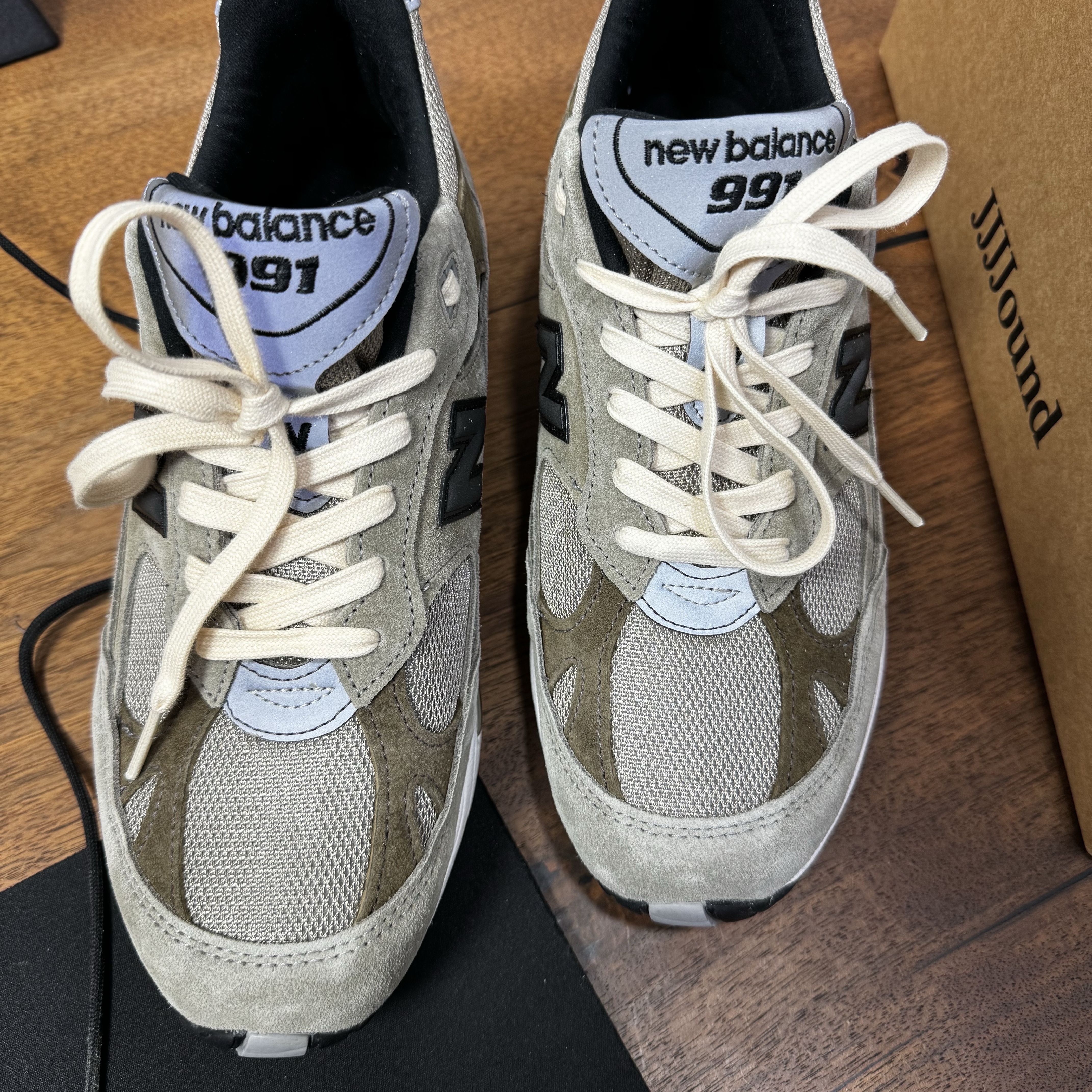 New Balance x JJJJound 991 Made in UK Grey 착용 스타일