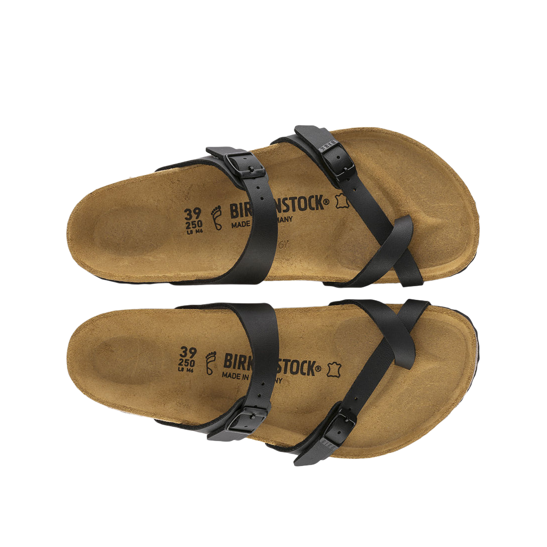 버켄스탁 마야리 누벅 레더 블랙 - 레귤러(Birkenstock Mayari Nubuck Leather Black - Regular) - 2