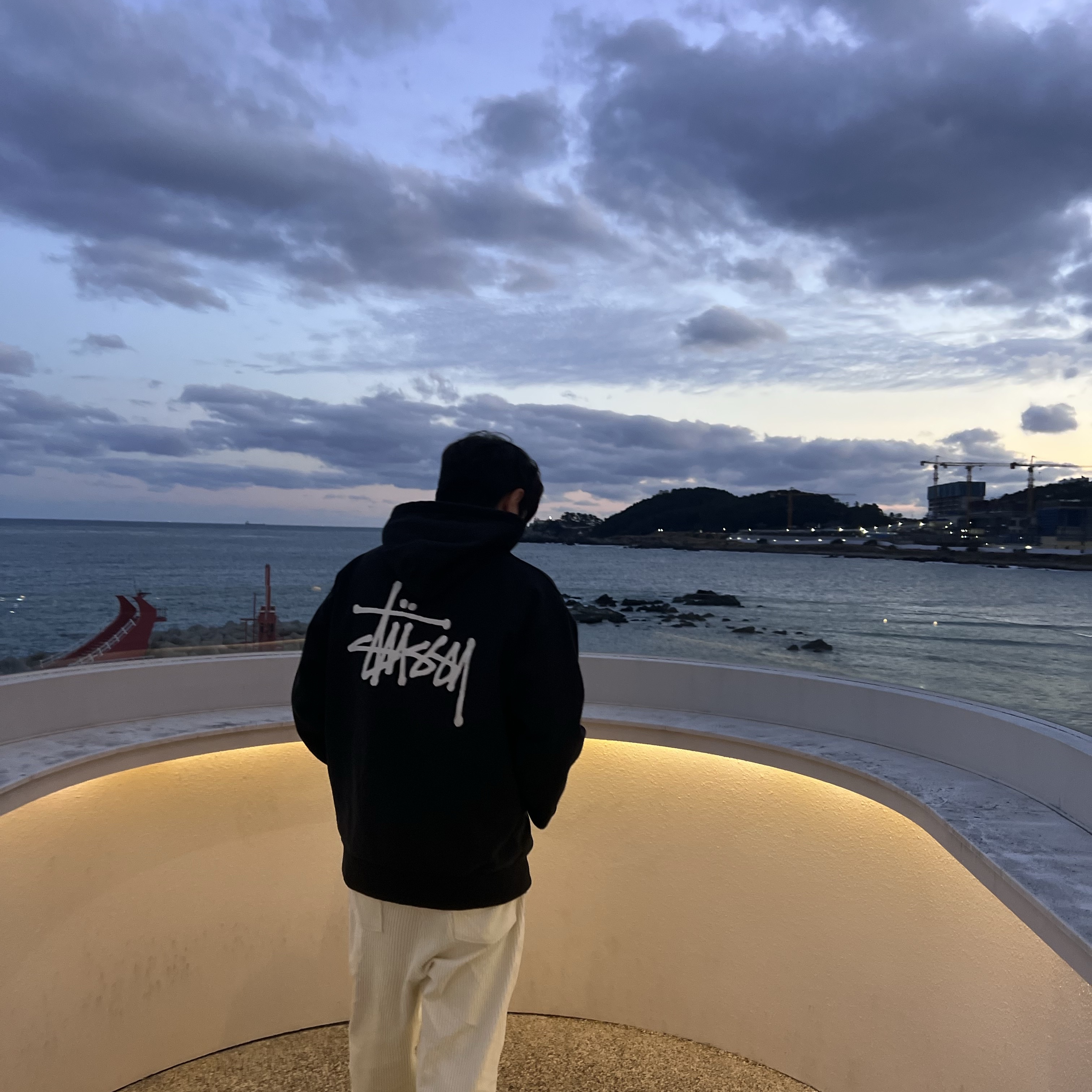 Stussy Basic Stussy Hoodie Black 2023 착용 스타일 - 2