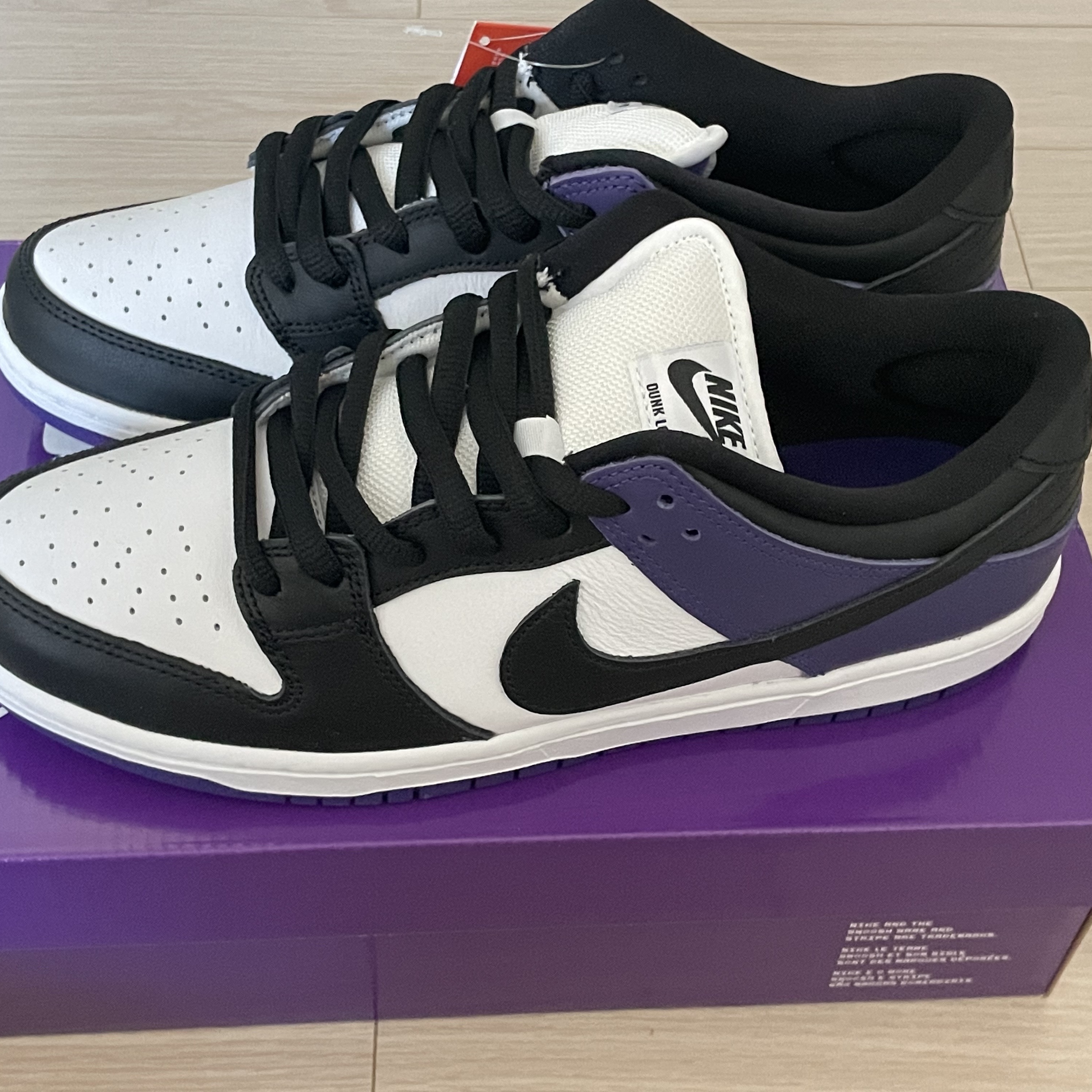 Nike SB Dunk Low Pro Court Purple 착용 스타일 - 2