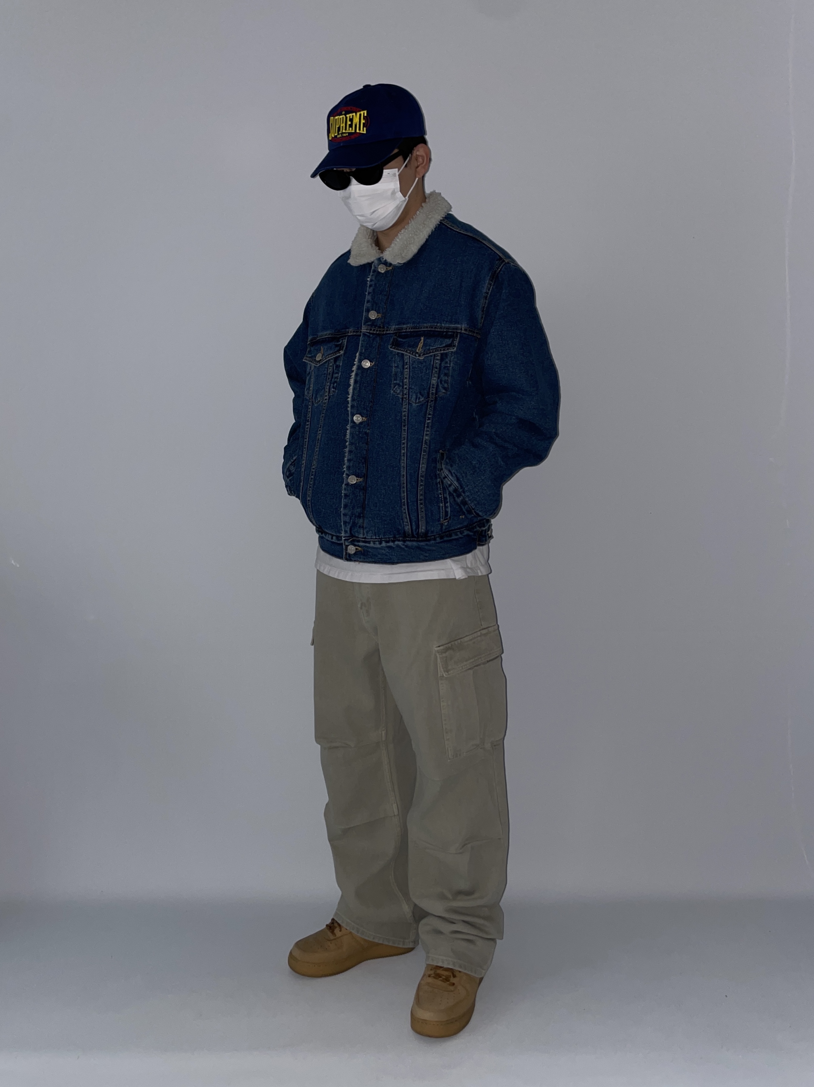 Nike Air Force 1 '07 WB Flax 착용 스타일 - 1