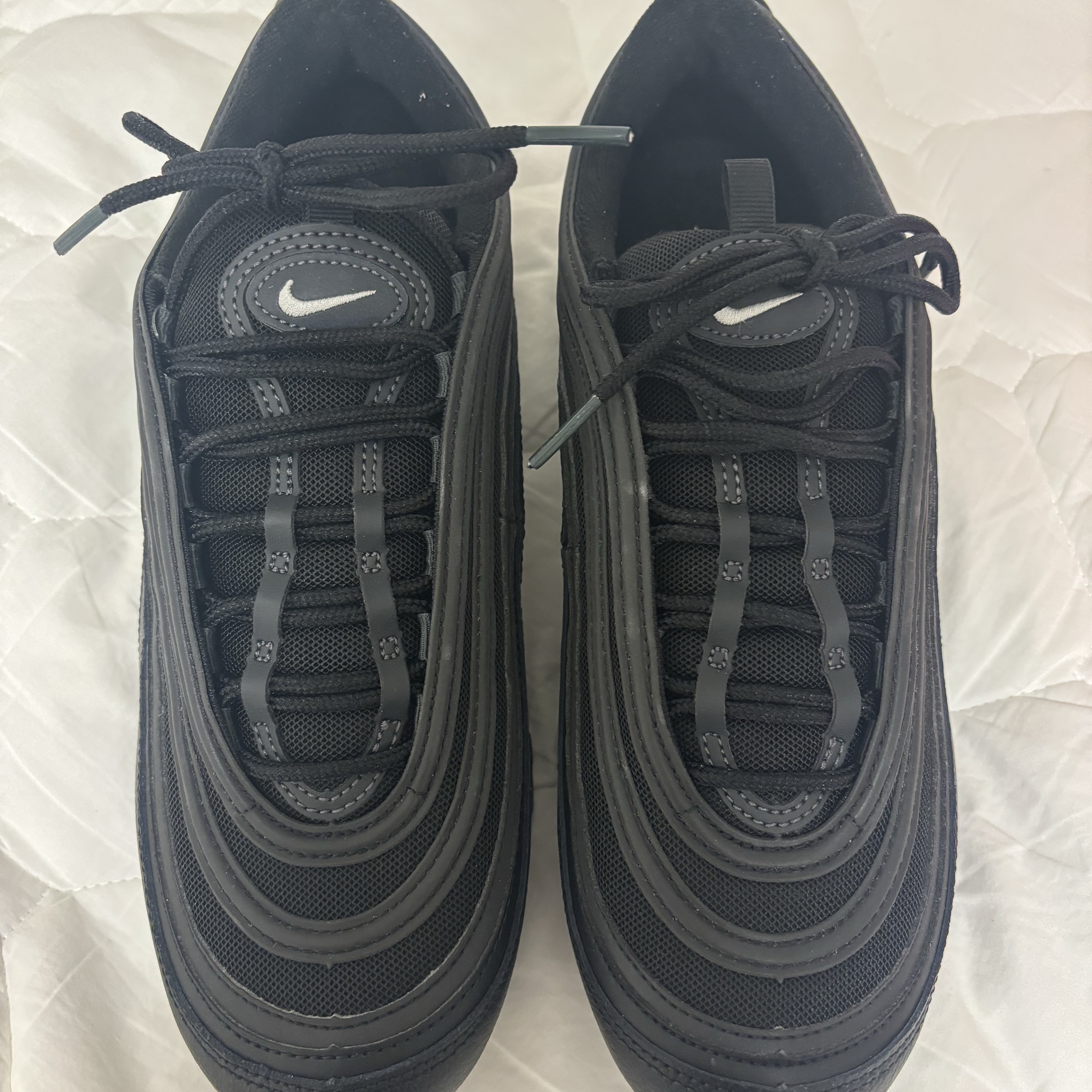 Nike Air Max 97 Black White Anthracite 착용 스타일 - 2