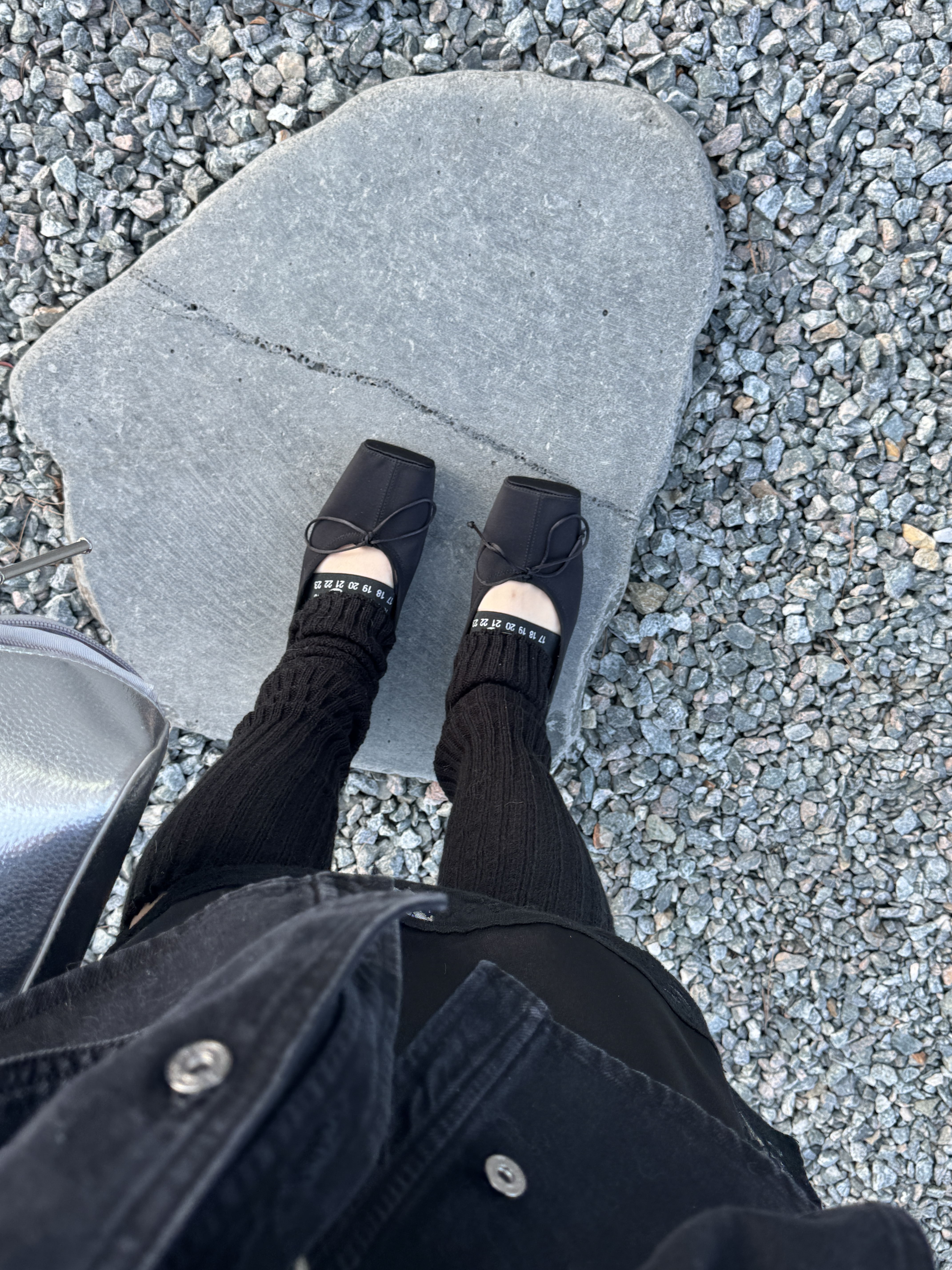 Y/Project Paris Best Jacquard Fleece Jacket Black - 23FW, (W) MM6 Maison Margiela Numeric Logo Strap Ballerina Flat Shoes Black 착용 스타일 - 3