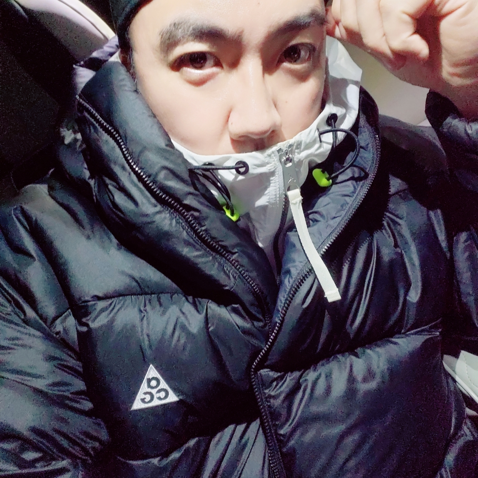 Nike ACG Therma-Fit ADV Lunar Lake Puffer Jacket Black - Asia 착용 스타일 - 1