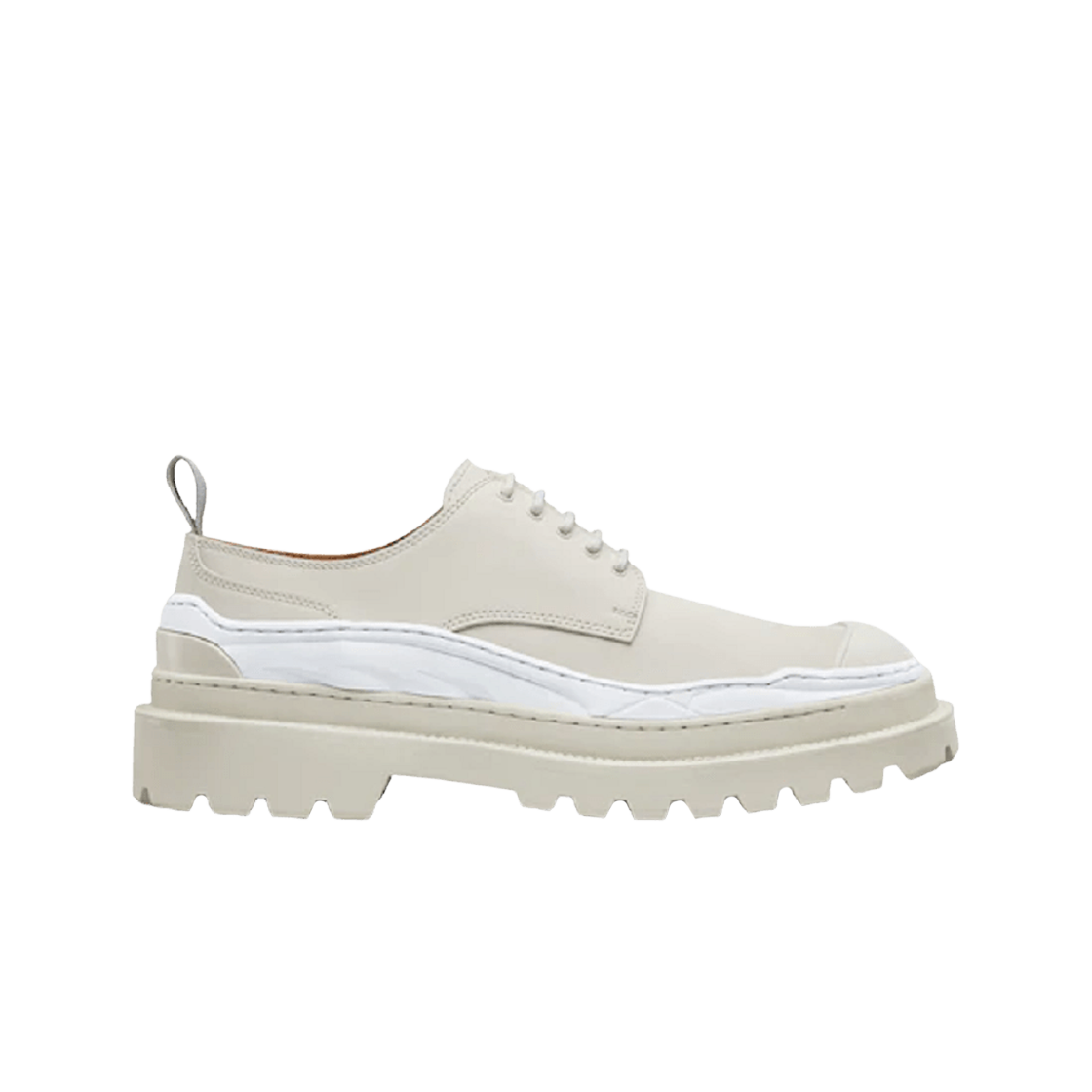 3DE332ZHO-H060 Dior x Sacai Explorer Derby Shoe Nubuck Calfskin White