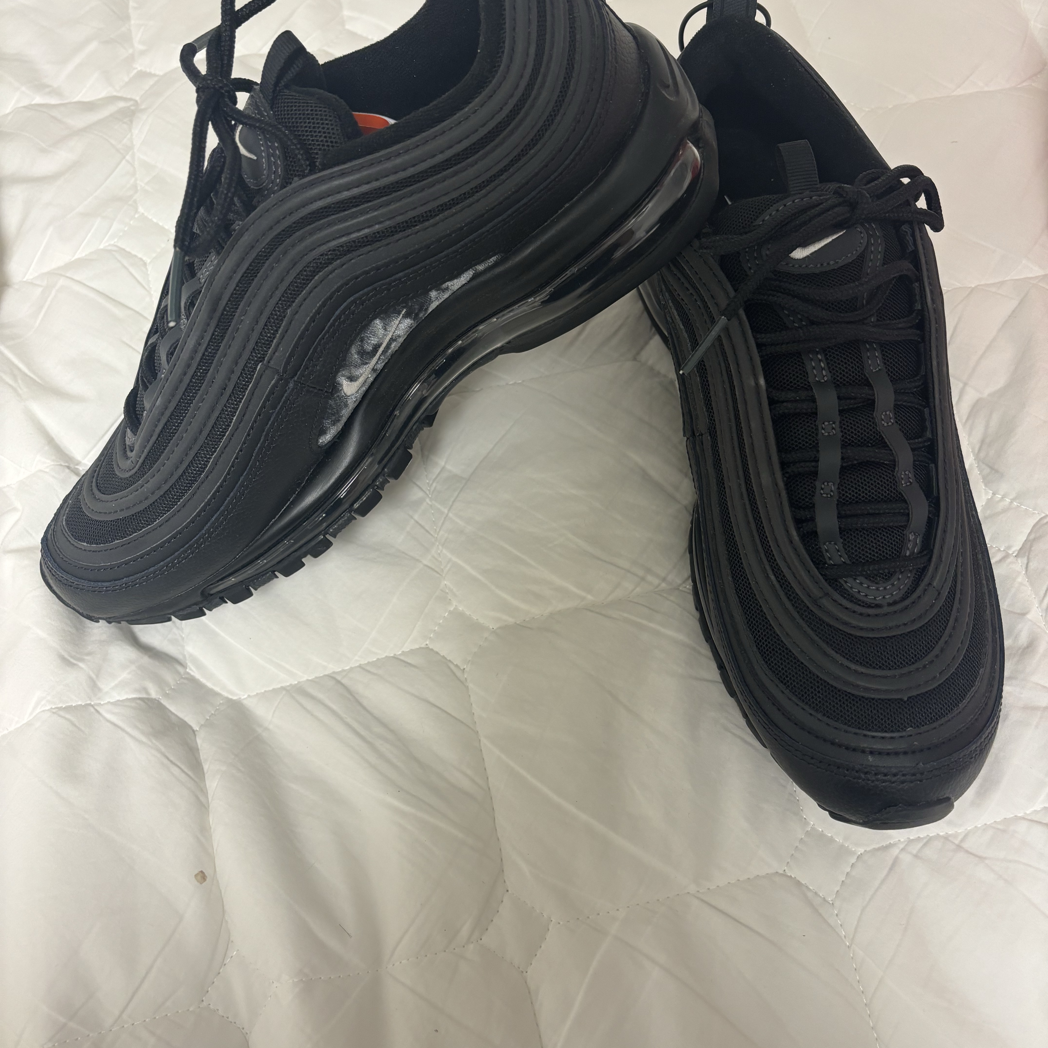 Nike Air Max 97 Black White Anthracite 착용 스타일 - 1