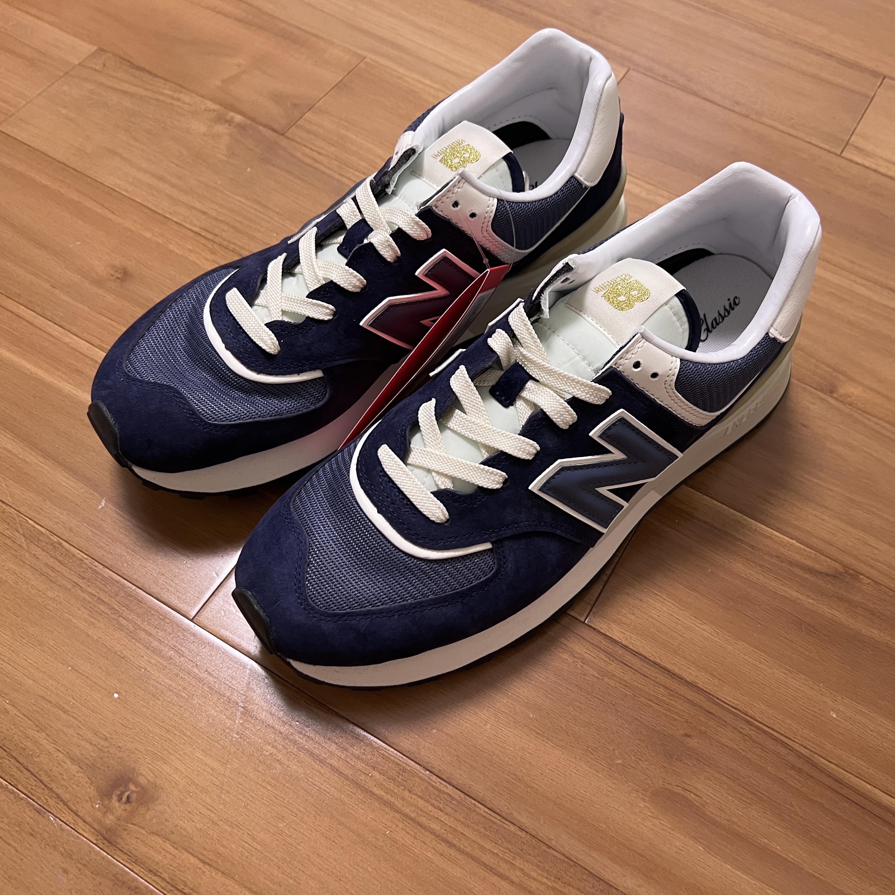 New Balance 574 Legacy Navy 착용 스타일