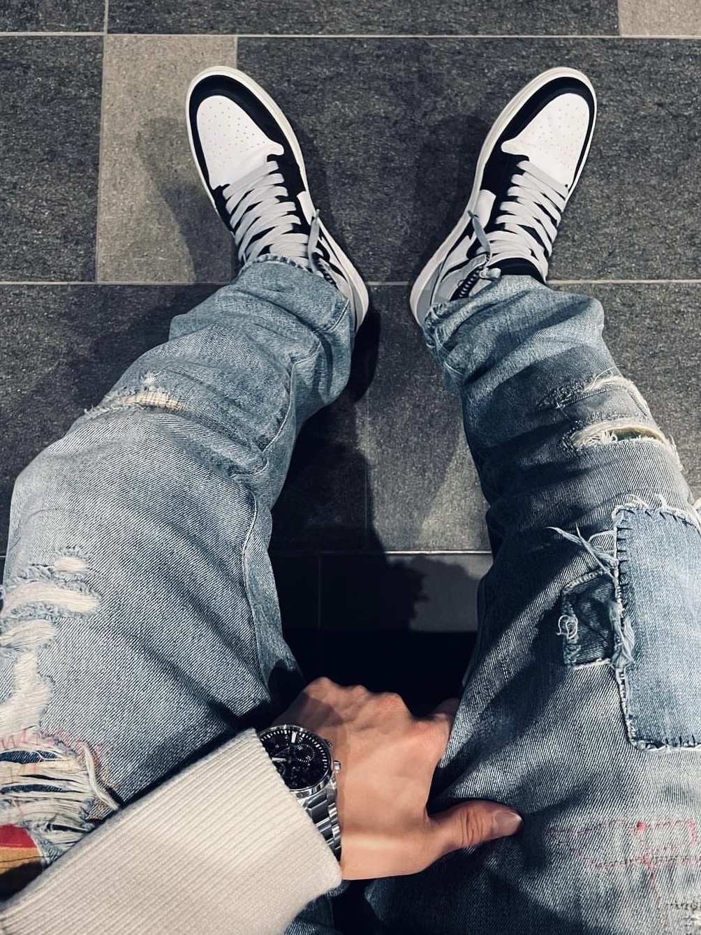 Jordan 1 Retro Barons 착용 스타일
