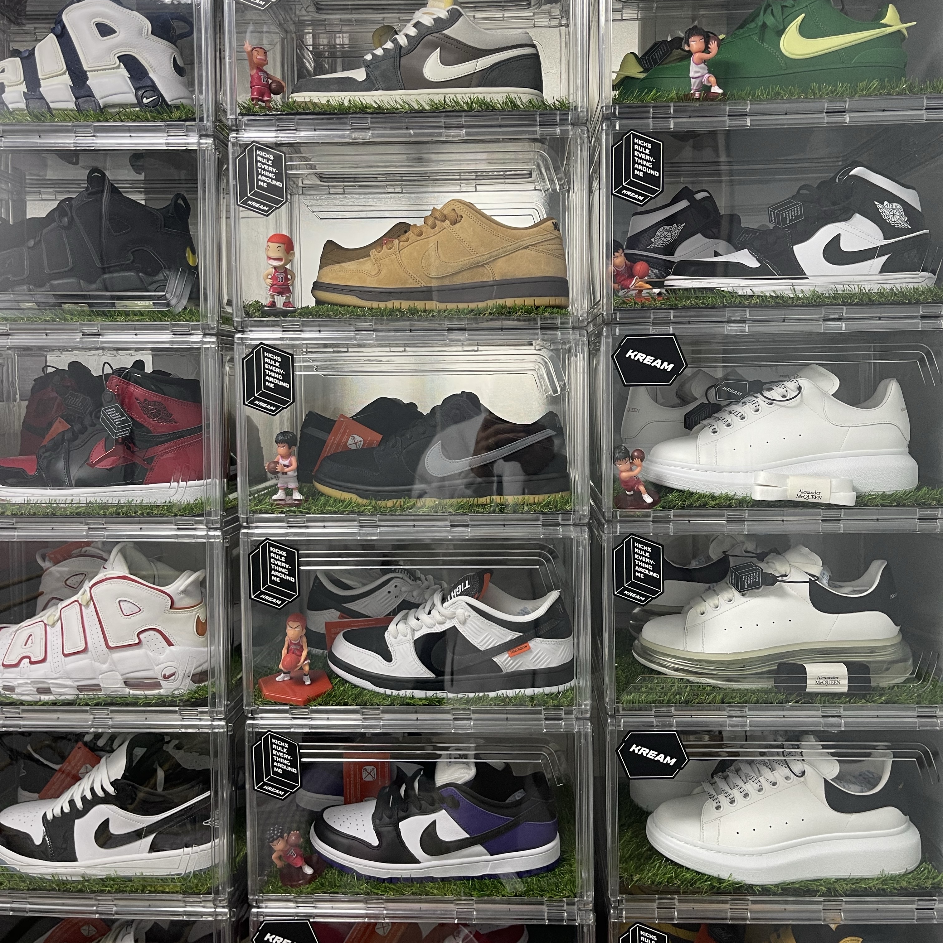 Nike x Ambush Air Force 1 Low SP Pine Green and Citron, Jordan 1 Mid SE ASW Black 착용 스타일