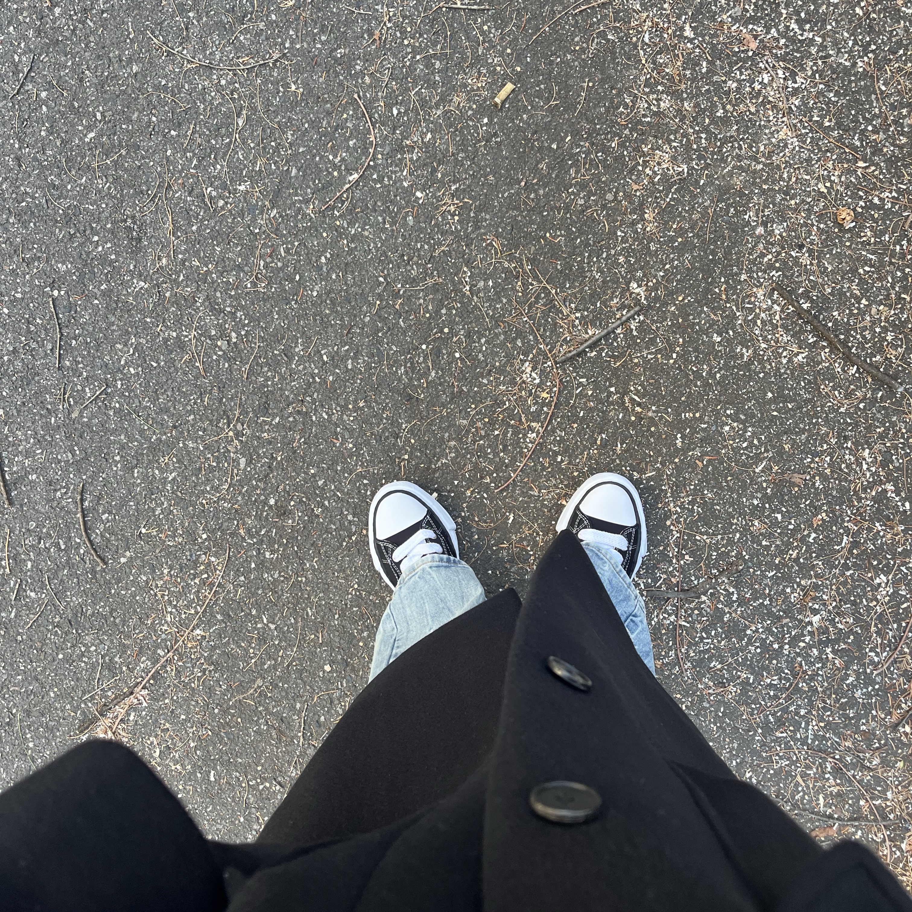 Maison Mihara Yasuhiro Peterson OG Sole Canvas Low Sneakers Black 착용 스타일