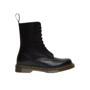 (W) Dr. Martens 1490 Smooth Leather High Lace Up Boots Black