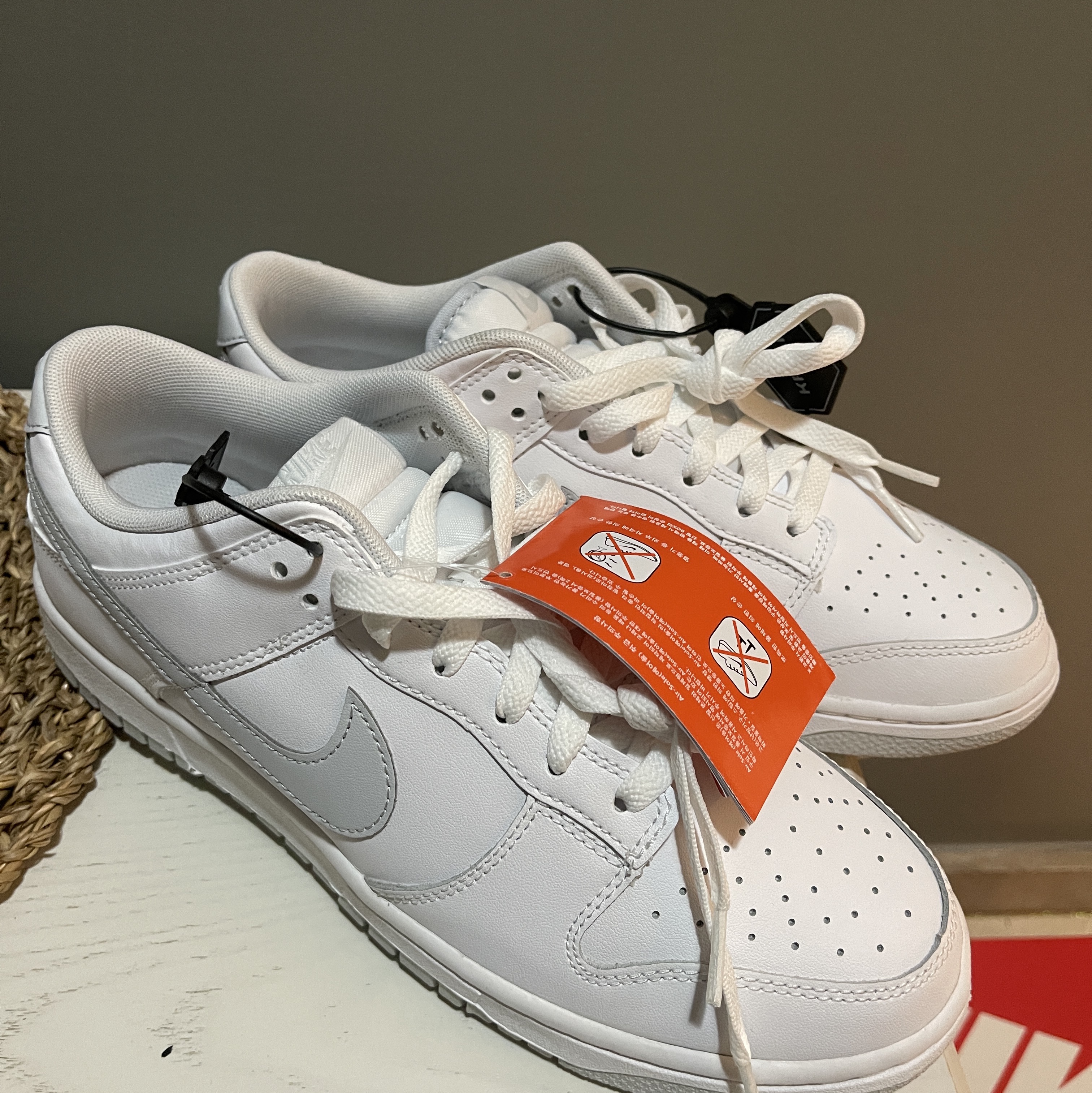 Nike Dunk Low Retro White Pure Platinum 착용 스타일