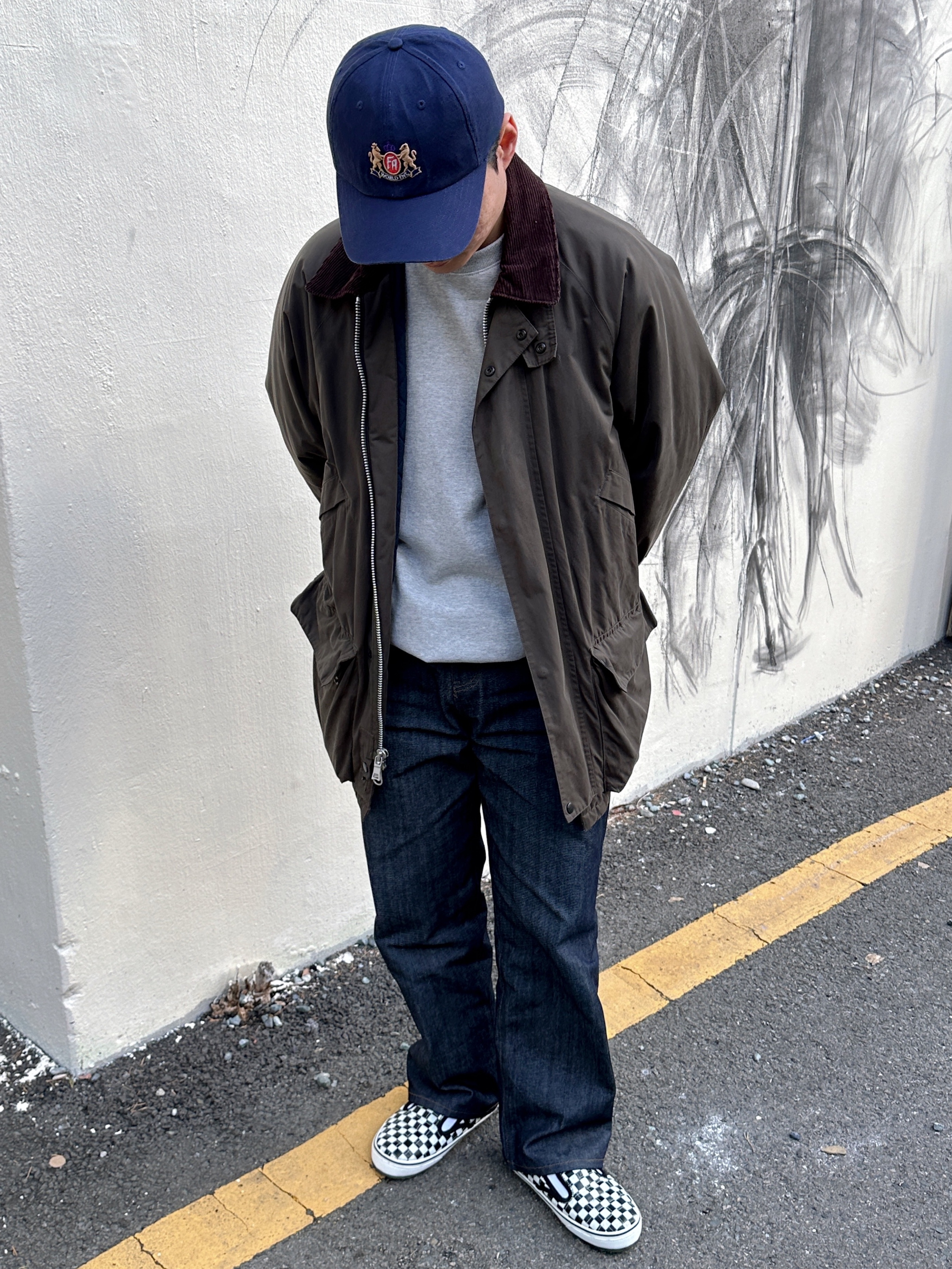 Vans Slip-er 2 Checkerboard 착용 스타일