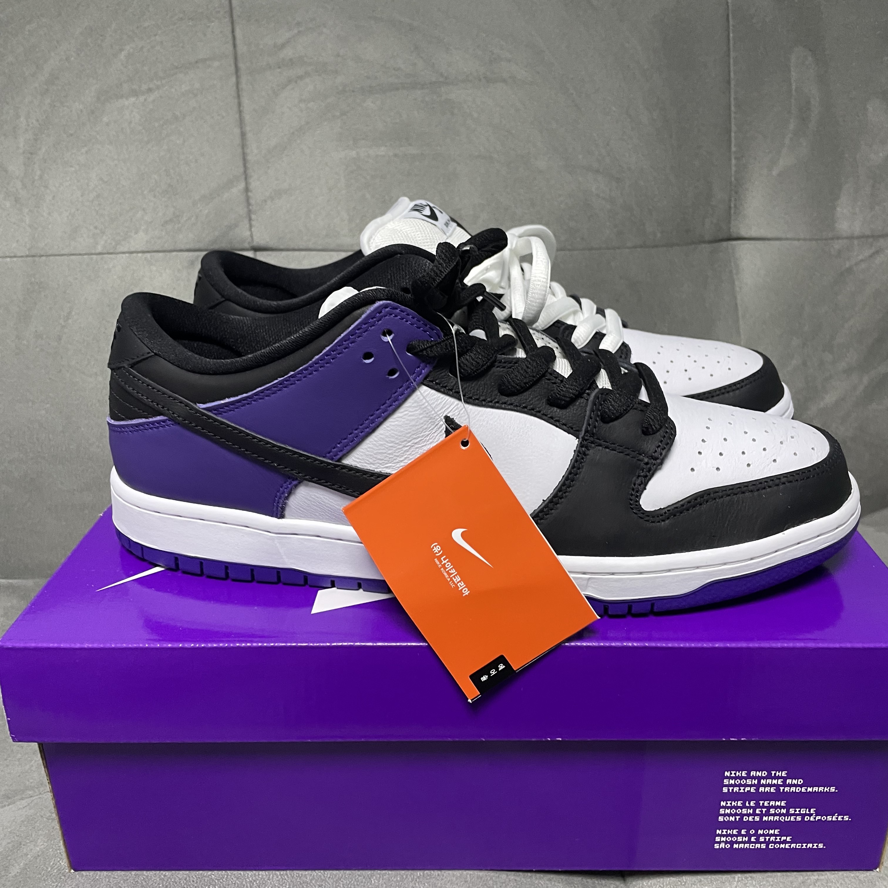 Nike SB Dunk Low Pro Court Purple 착용 스타일 - 4