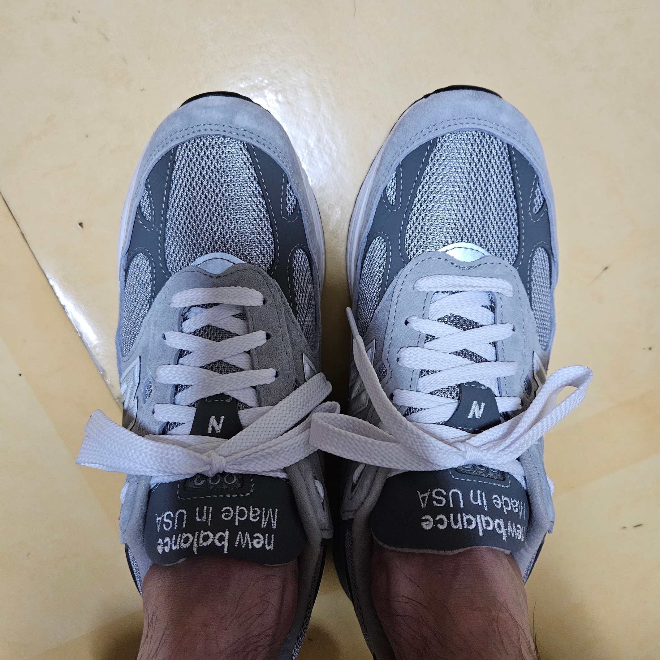 New Balance 993 Made in USA Grey - D Standard 착용 스타일