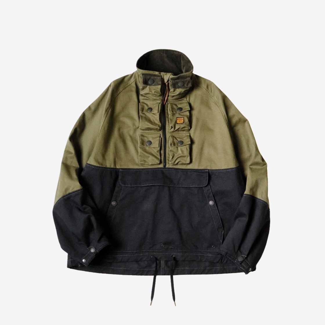 Kapital Chino 2 Tone Nickel 6 Anorak Khaki Black 상세 이미지 1