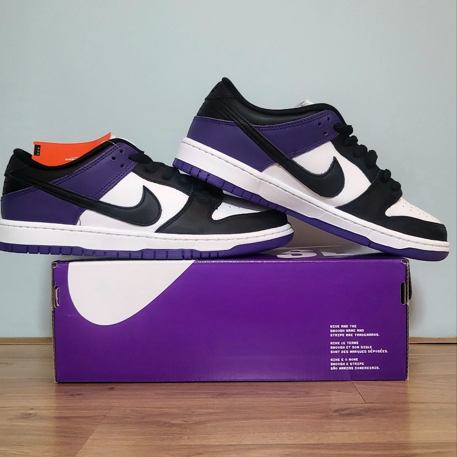Nike SB Dunk Low Pro Court Purple 착용 스타일 - 3
