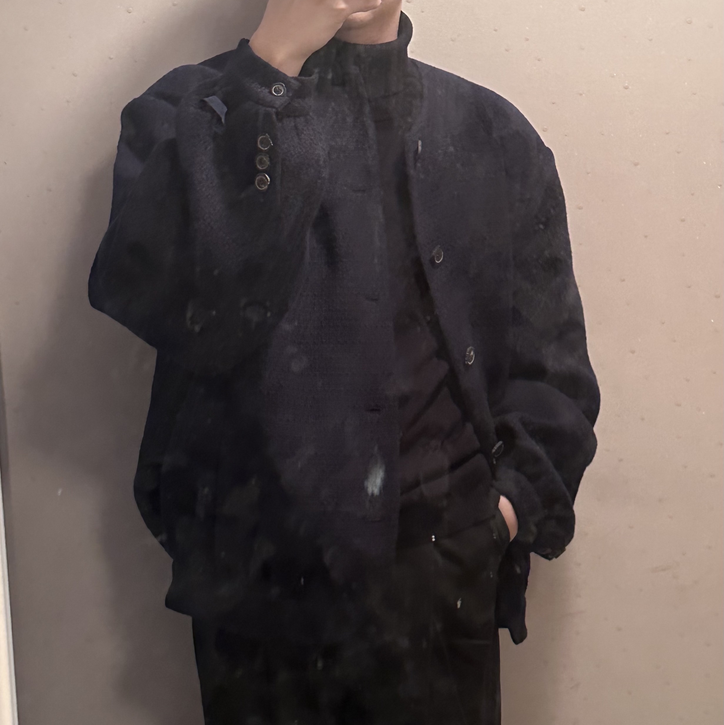 Ader Error Atte Jacket Noir 착용 스타일 - 2