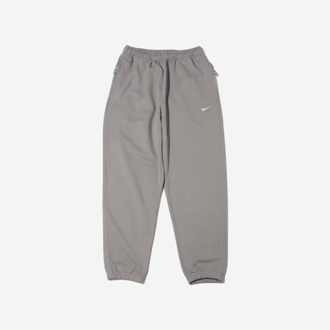 Nike Solo Swoosh French Terry Pants Flat Pewter - Asia 상세 이미지 1